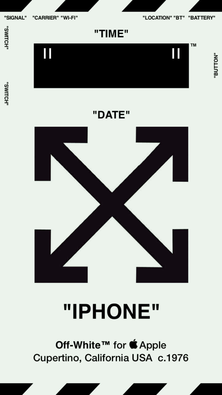 Download Get the Off White iPhone 11 for the trendiest phone out there. Wallpaper