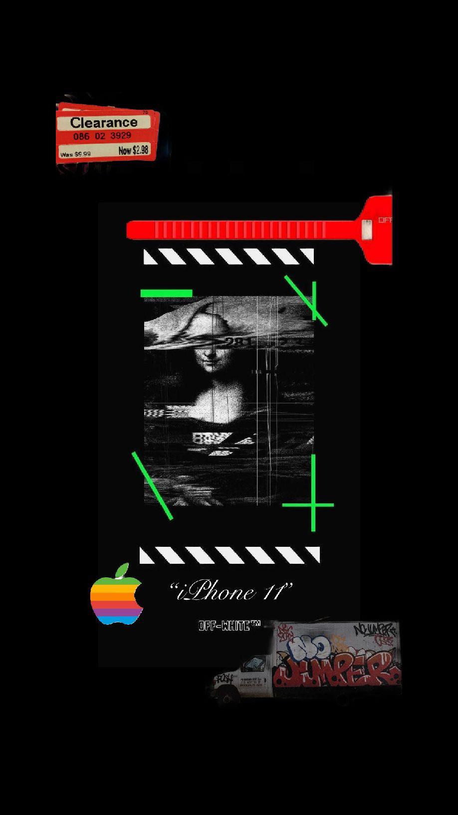 iPhone 11 “Off White” inspired wallpaper I made