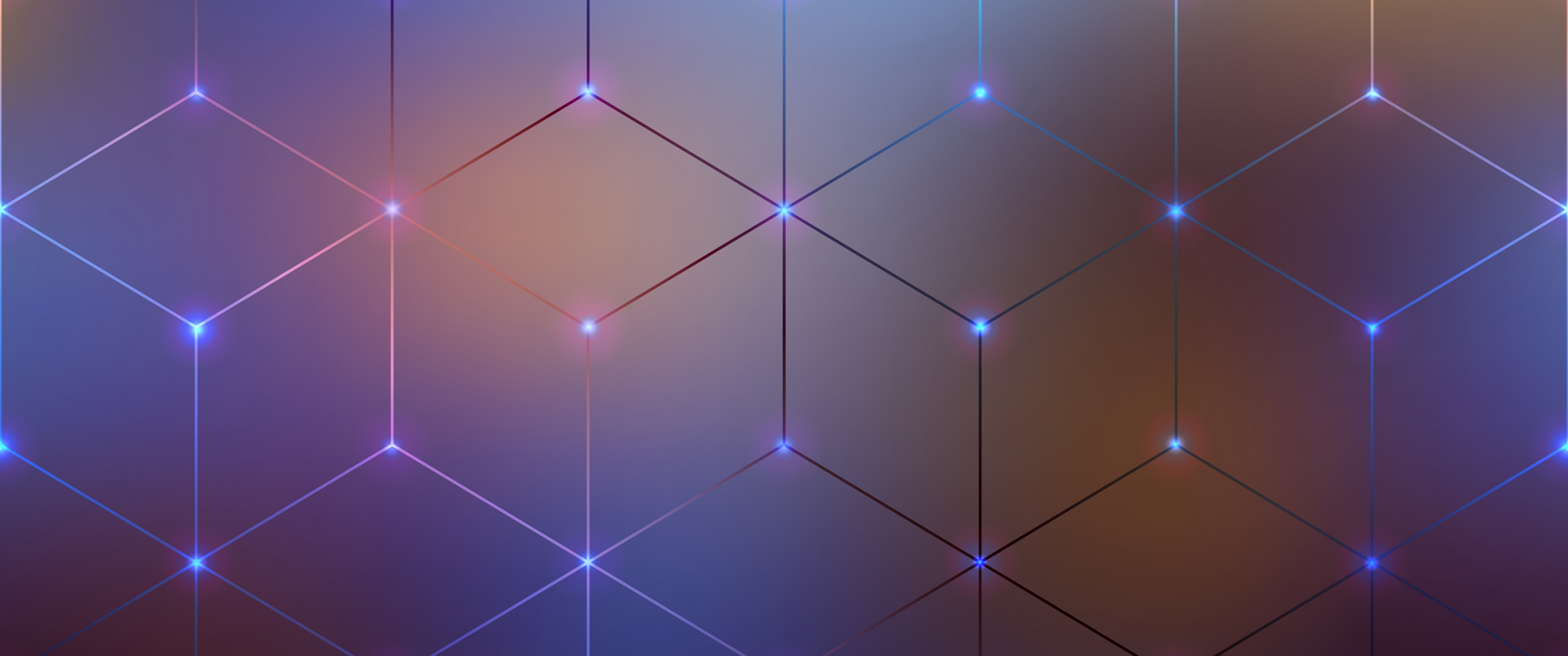 Polygons Wallpaper 4K, Geometric, Blur