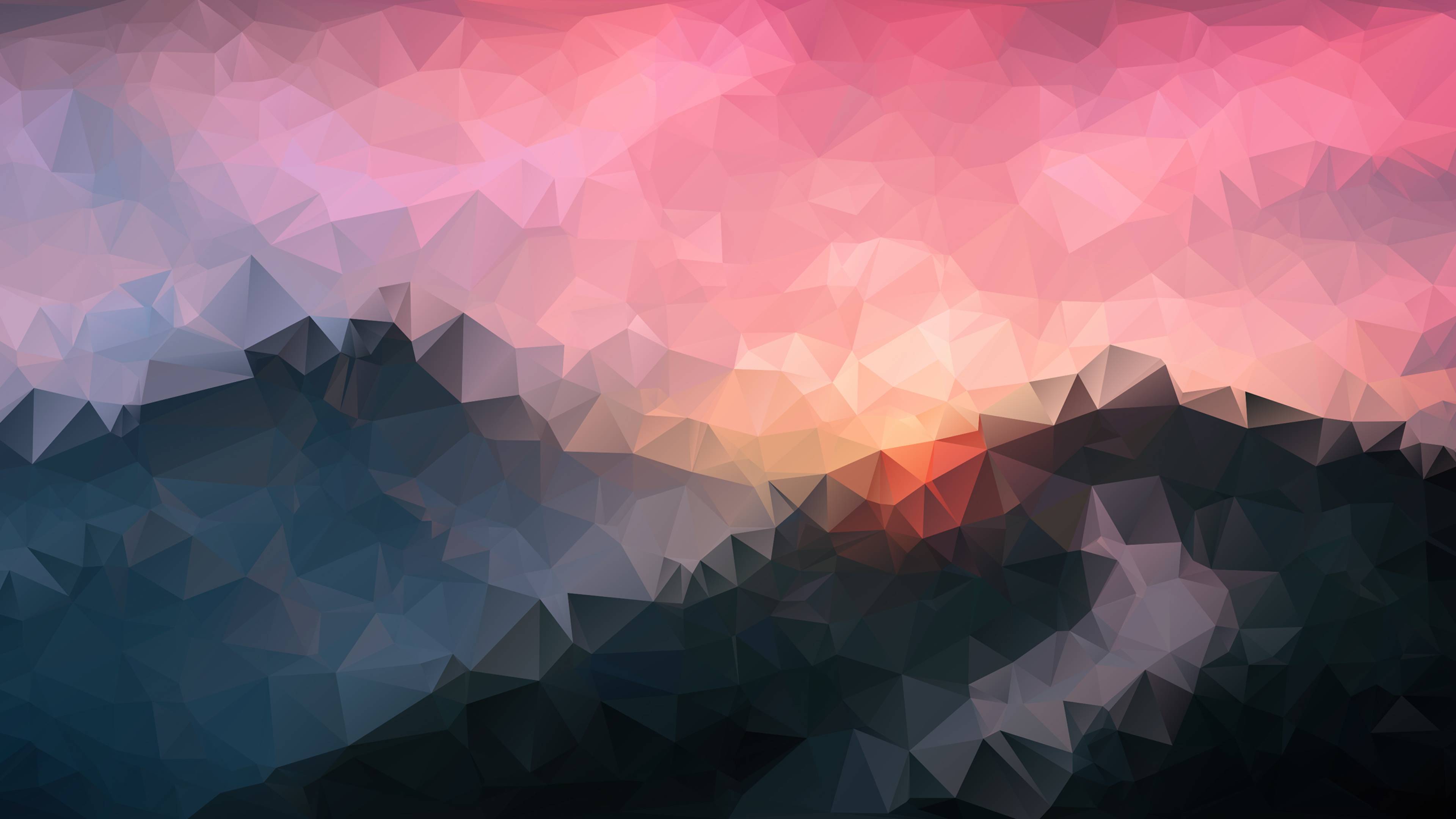 Abstract Polygon 4K Wallpaper