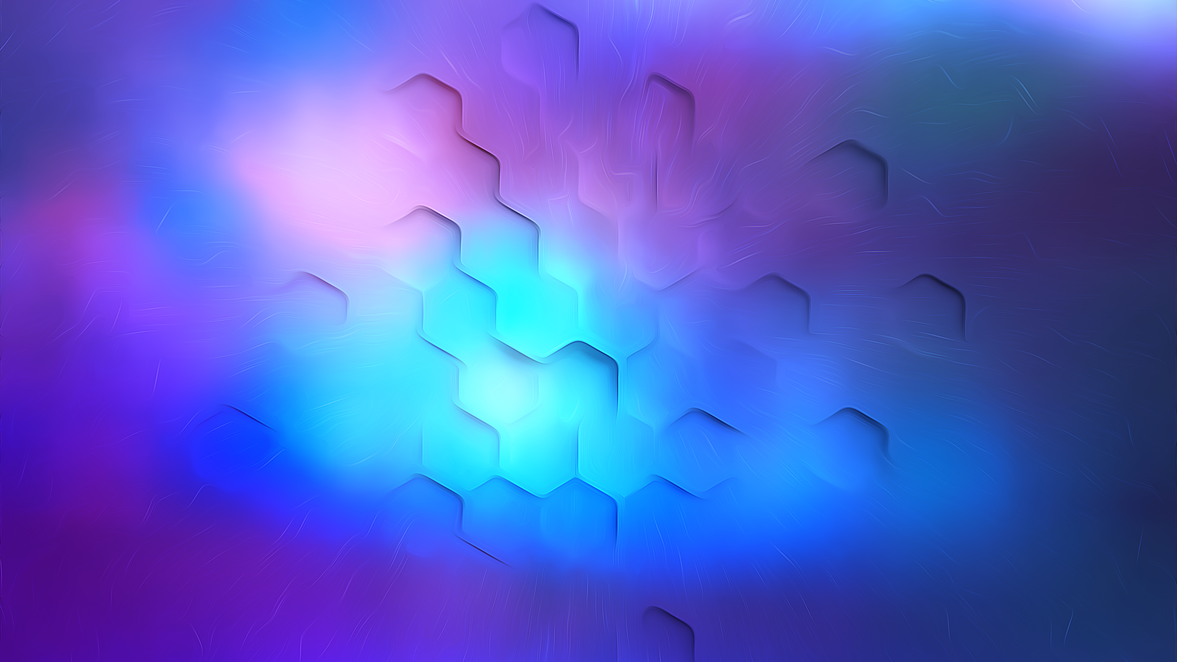 Wallpaper 4k Hexa Polygon Soothing Lights 4k Wallpaper