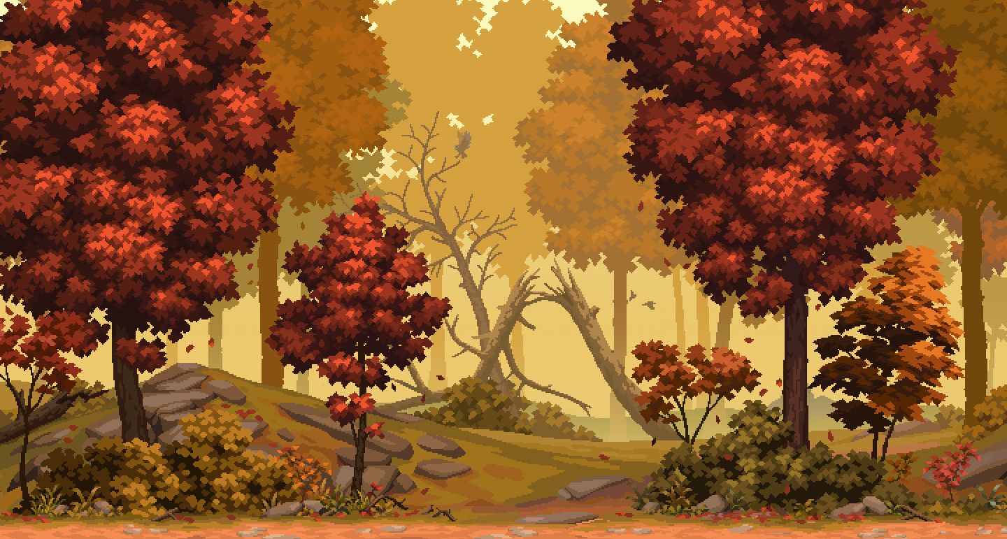 Forest Art, Yusuf Artun. Pixel art landscape, Pixel art background, Pixel art games