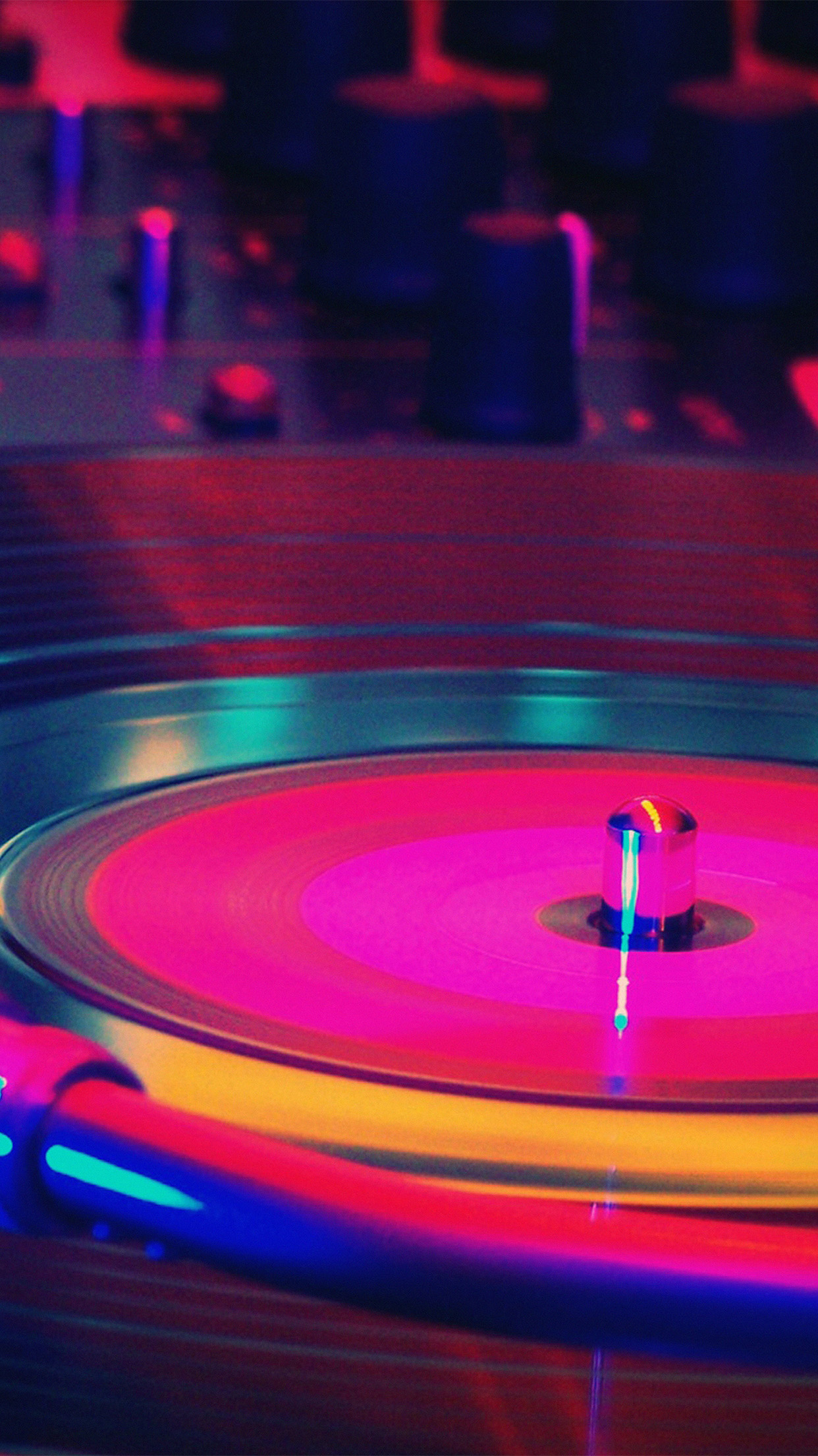 iPhone X wallpaper. music dj art rainbow color red