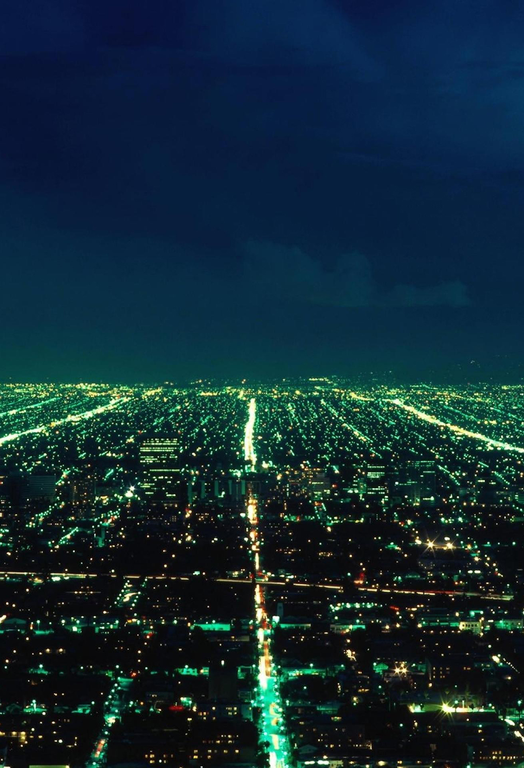 City Skyline at Night Wallpaper for iPhone 11, Pro Max, X, 8, 7, 6