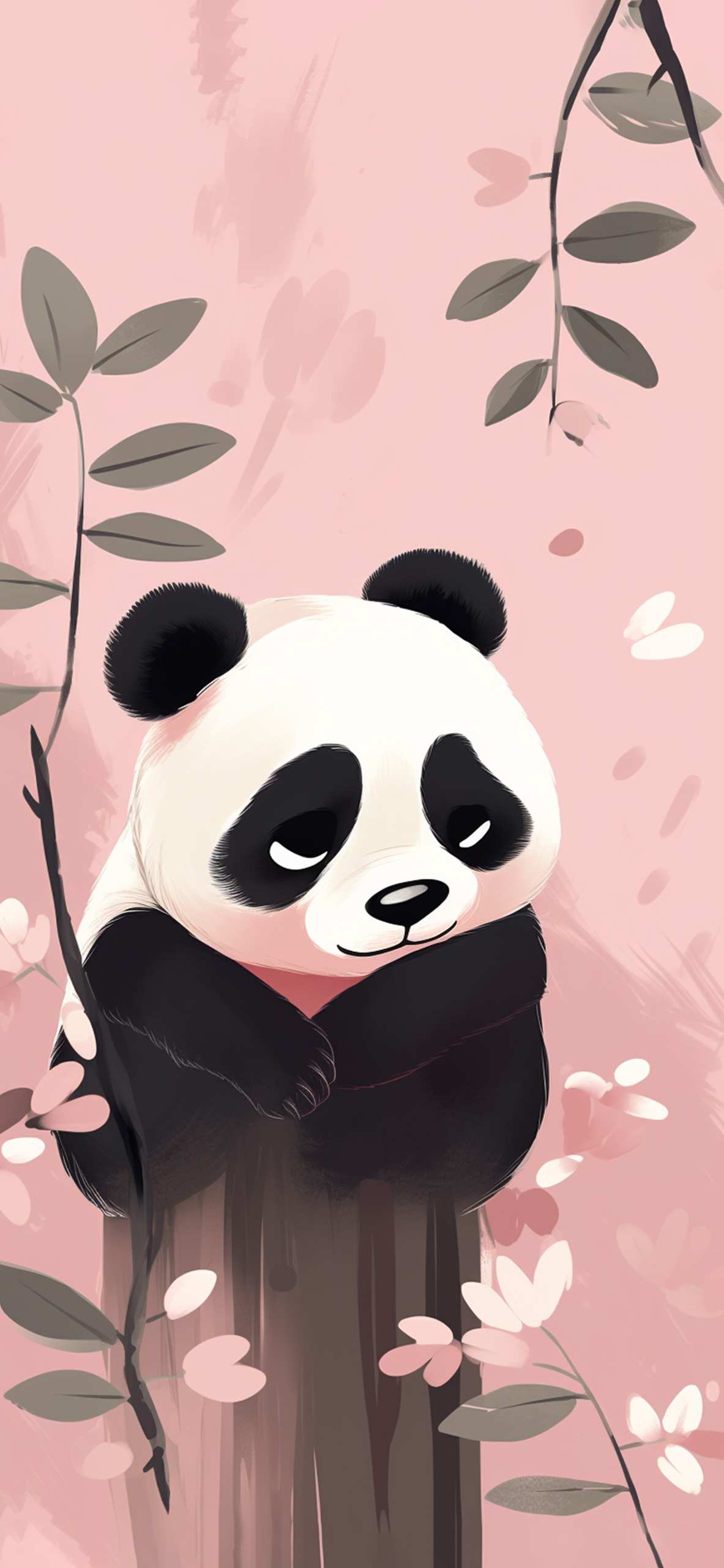 Cute Panda Pink Wallpaper Panda