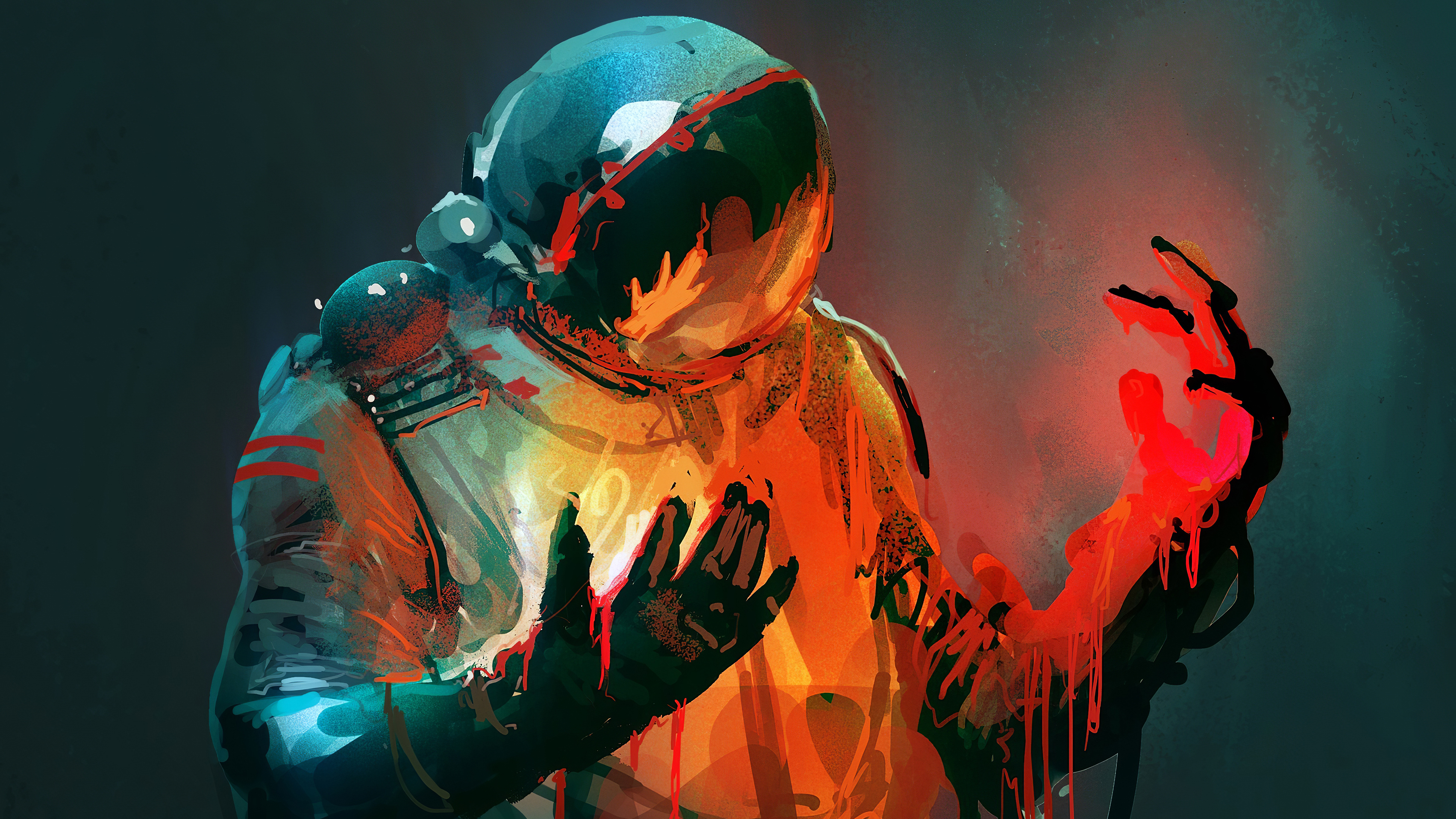 Wallpaper, astronaut, spacesuit, Dead Astronauts 3840x2160闪烁