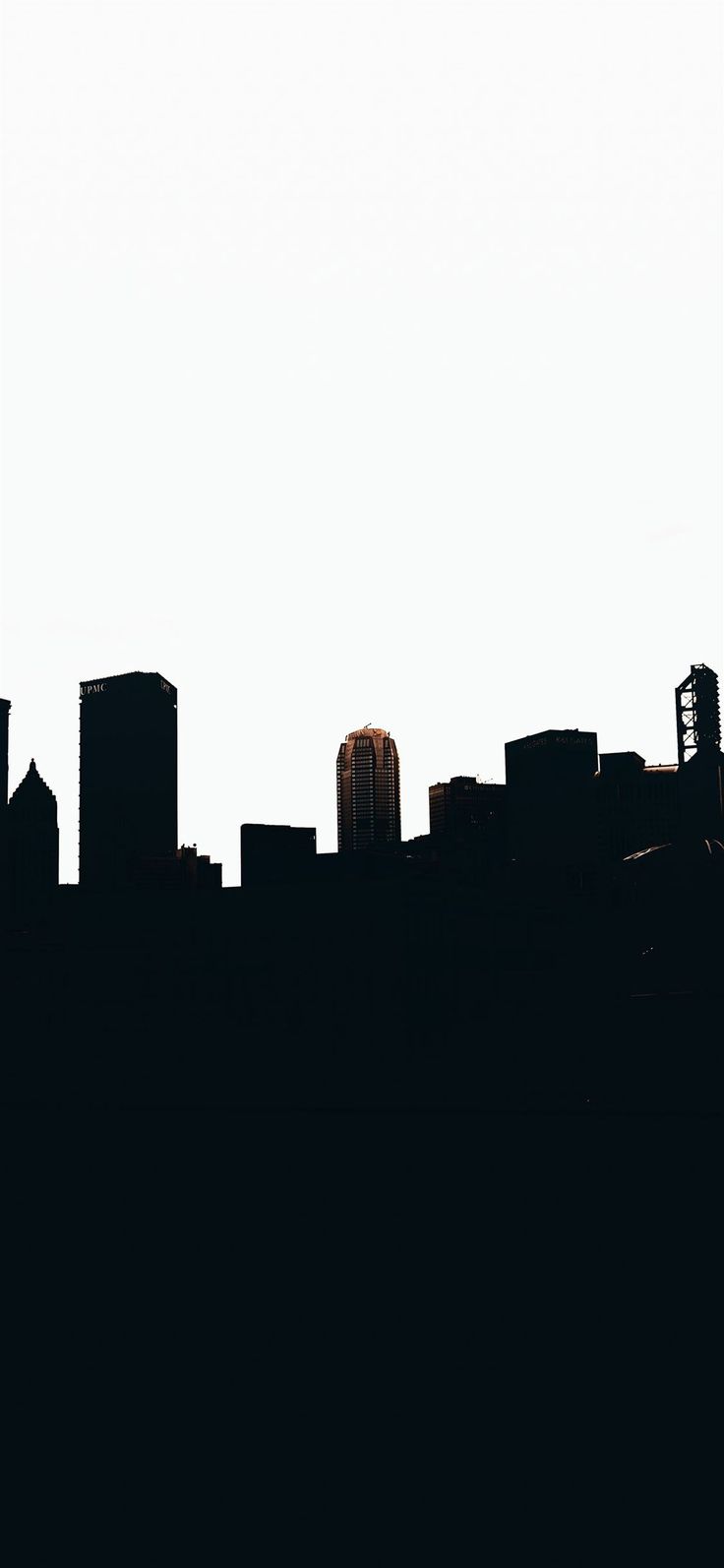 silhouette of city buildings during daytime iPhone X Wallpaper. City buildings, Wallpaper, Building