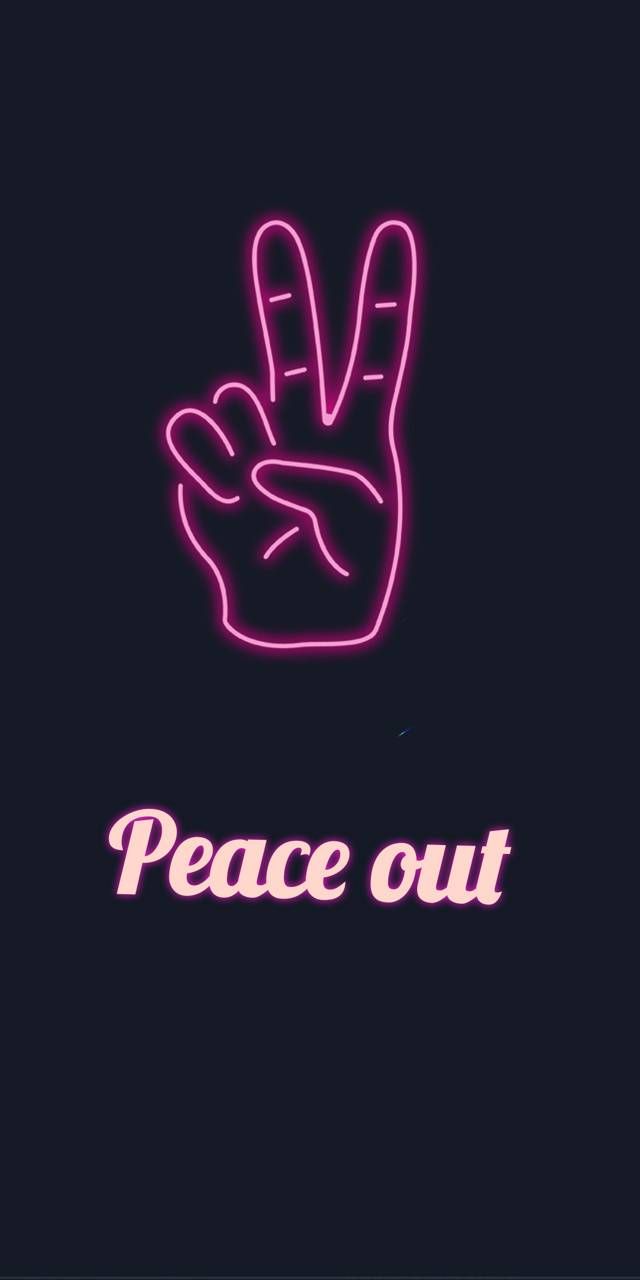 Peace Out Wallpaper