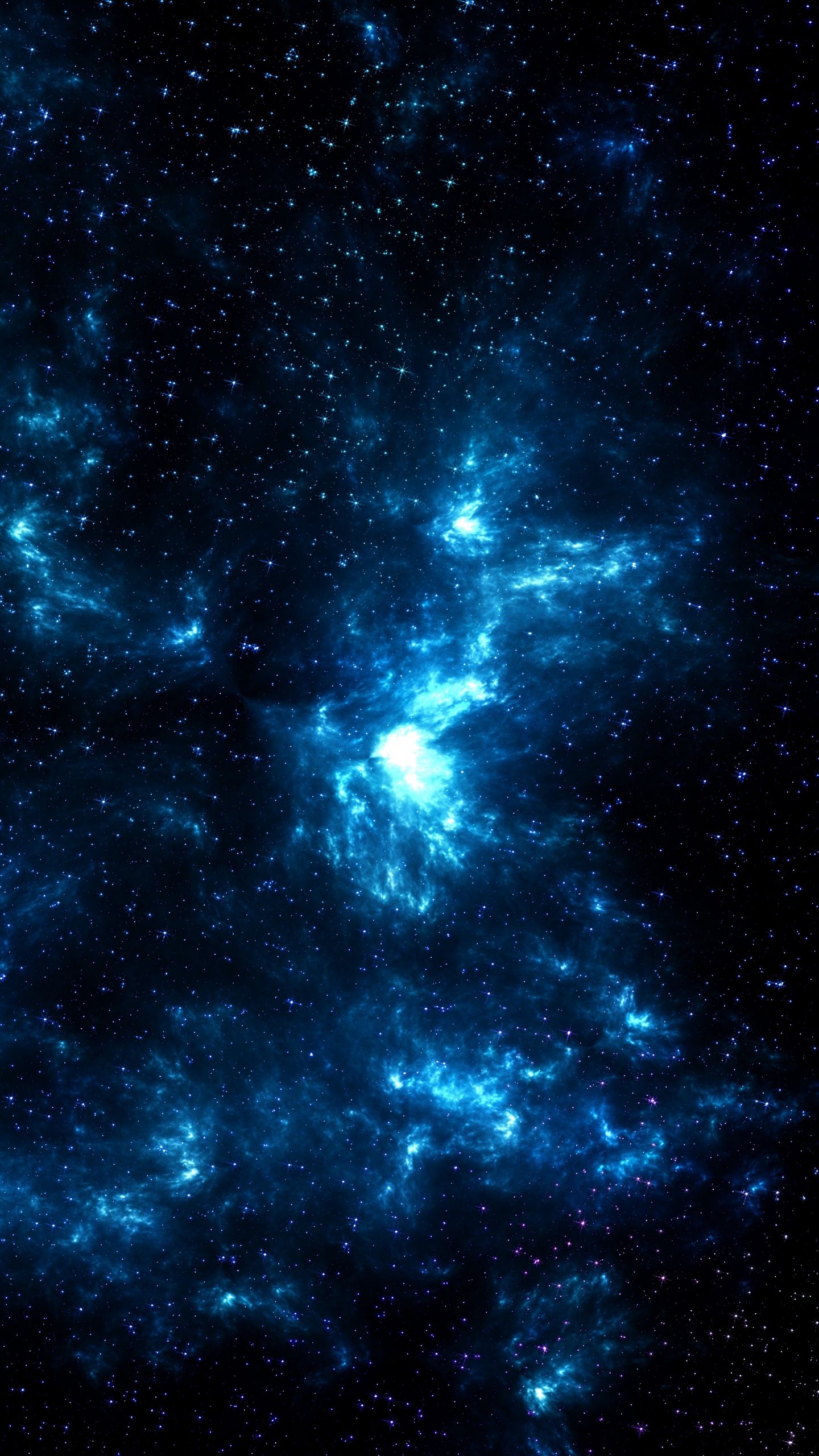 Wallpaper space, galaxy, shine, stars, blue, dark. Black and blue wallpaper, Blue galaxy wallpaper, Dark blue wallpaper