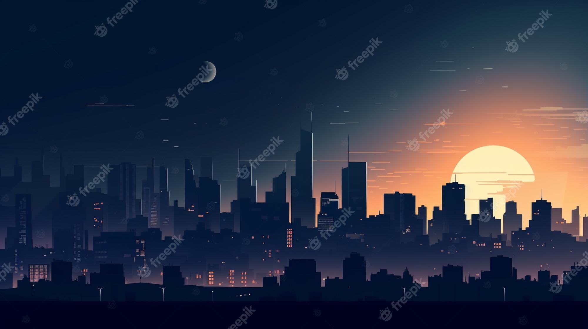 Night Skyline Image