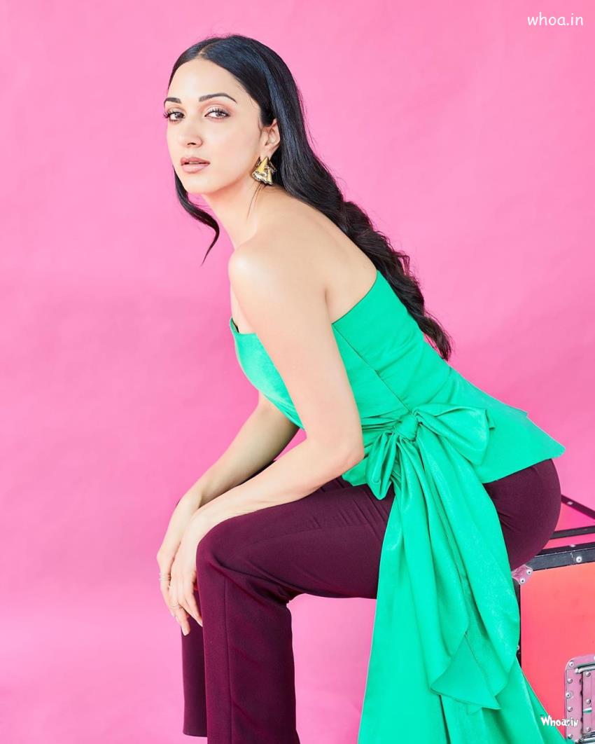 Kiara Advani In Green Dress HD Image For Wallpaper Kiara Advani Wallpaper