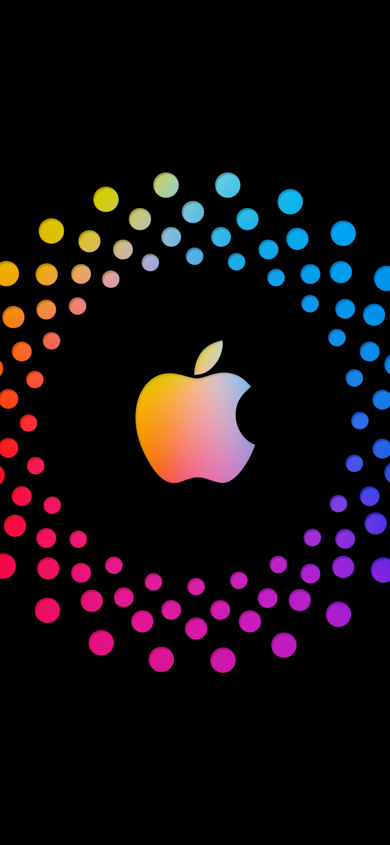 Apple Wallpaper 4K, AMOLED, Colorful