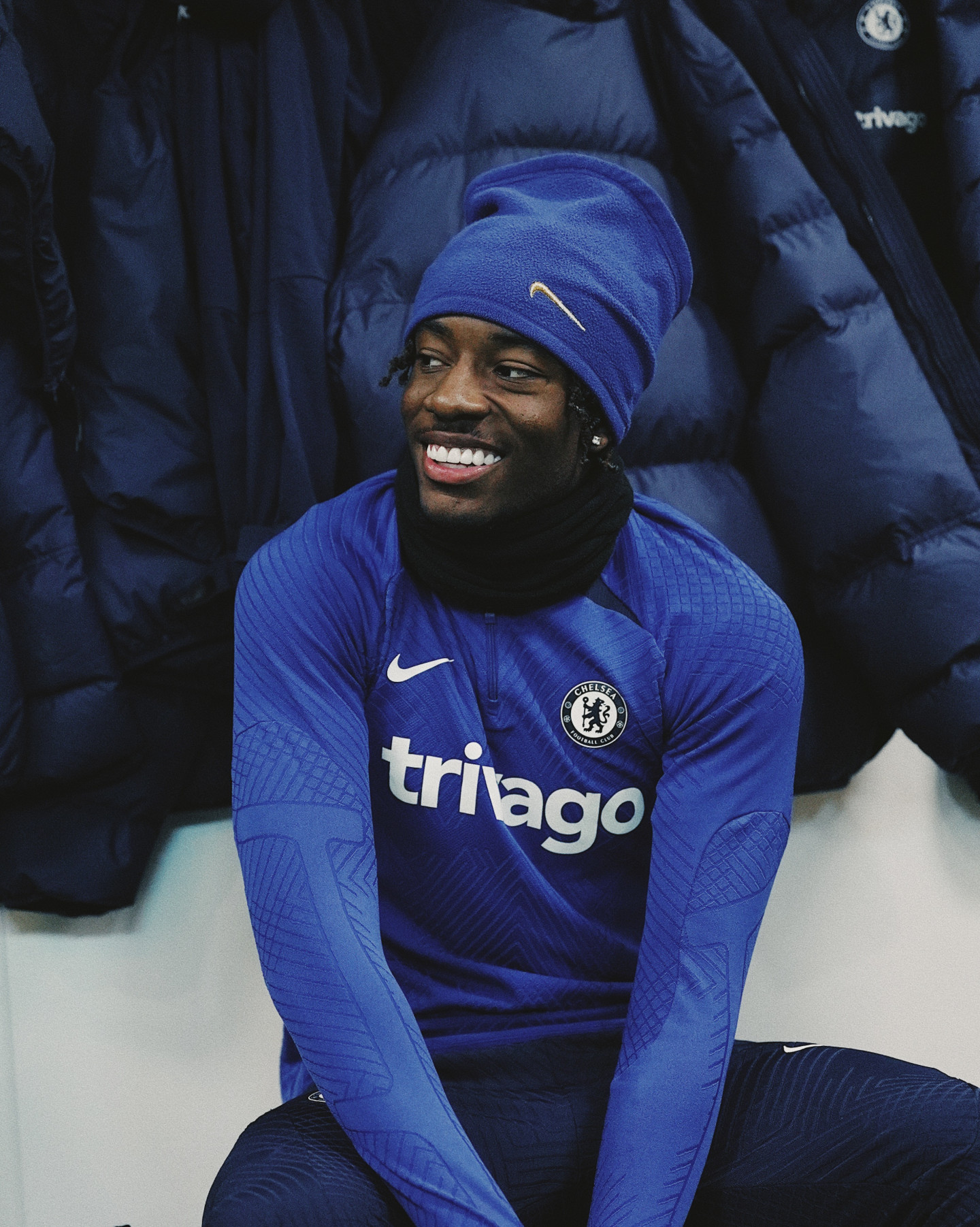 In picture: Madueke's first training session. News. Official Site. Chelsea Football Club