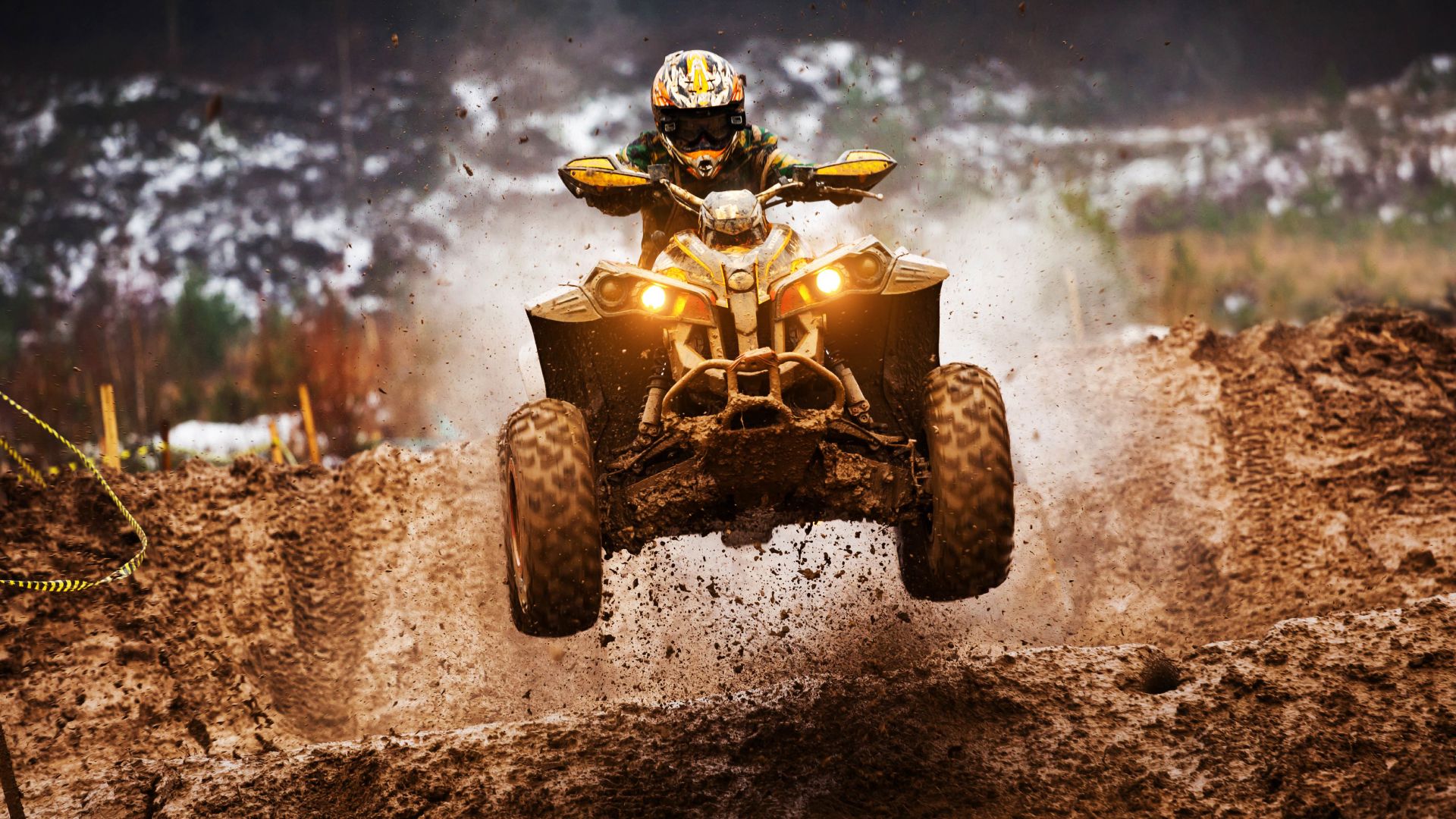 Desktop Wallpaper Atv Motocross, Quadricycle, Race, Bike, 4k, HD Image, Picture, Background, D2 0lm