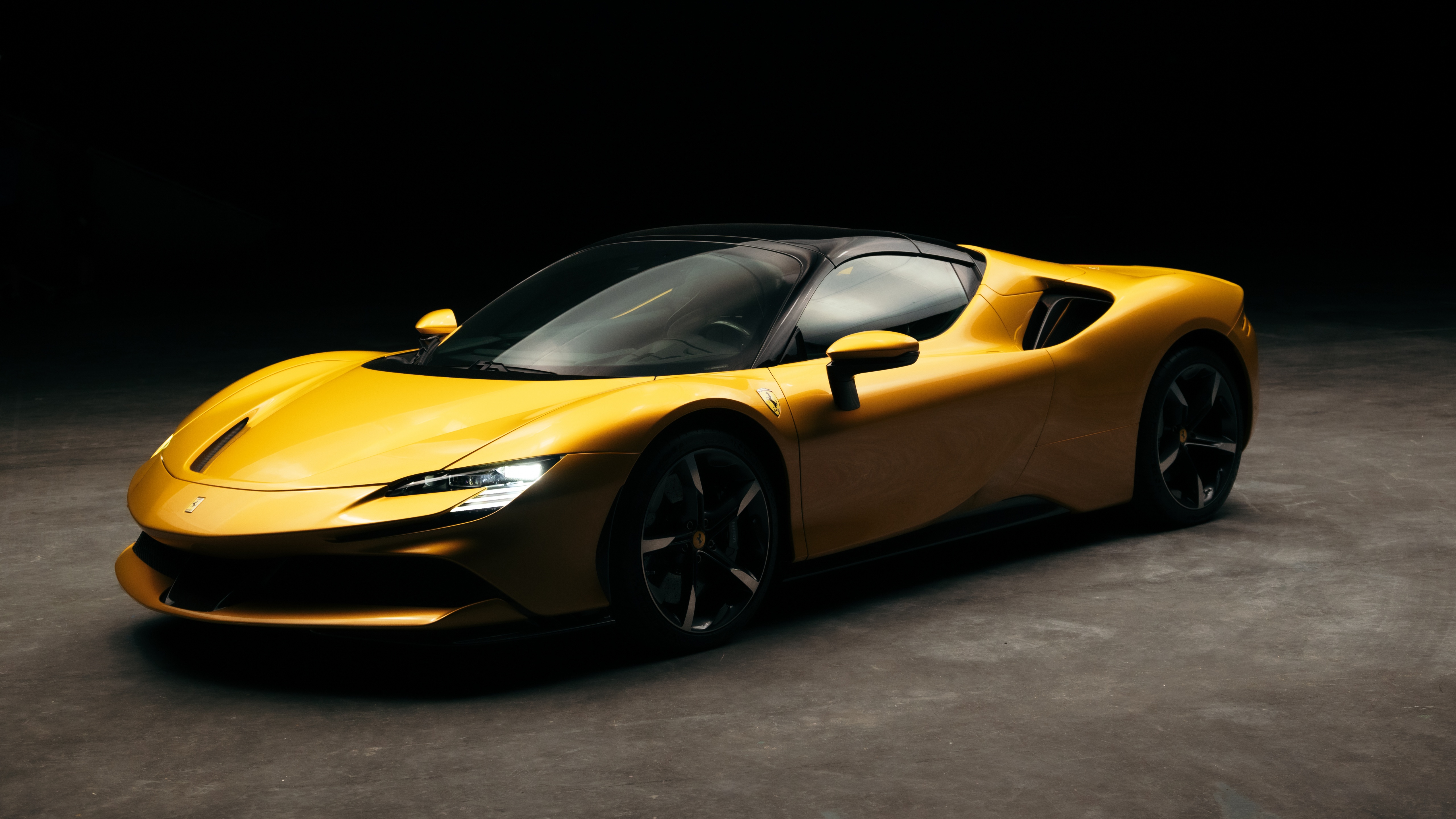 Ferrari SF90 Spider Wallpaper 4K, Plug In Hybrid, Sports Cars