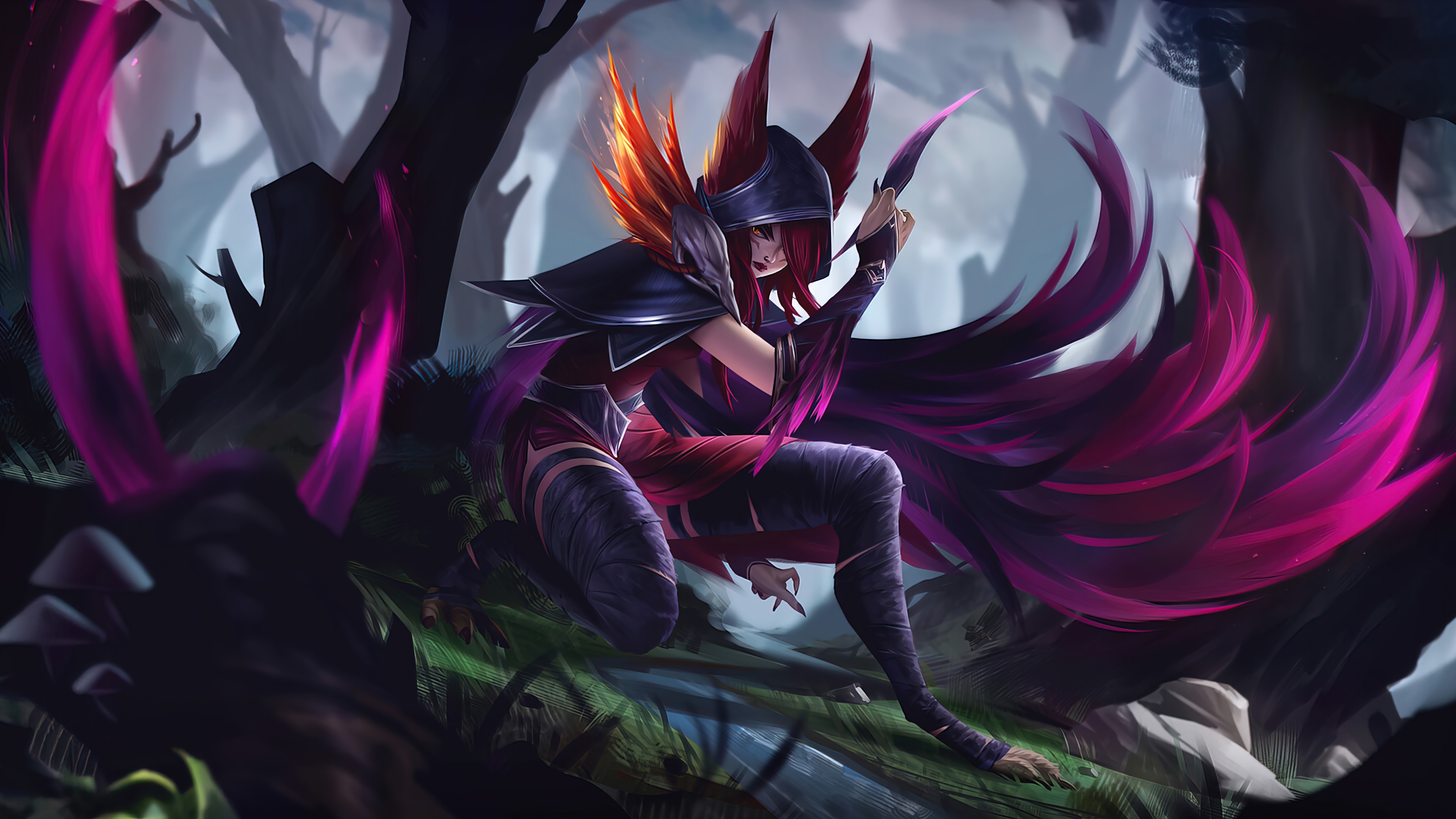 xayah, lol, league of legends game, 4k, pc Gallery HD Wallpaper