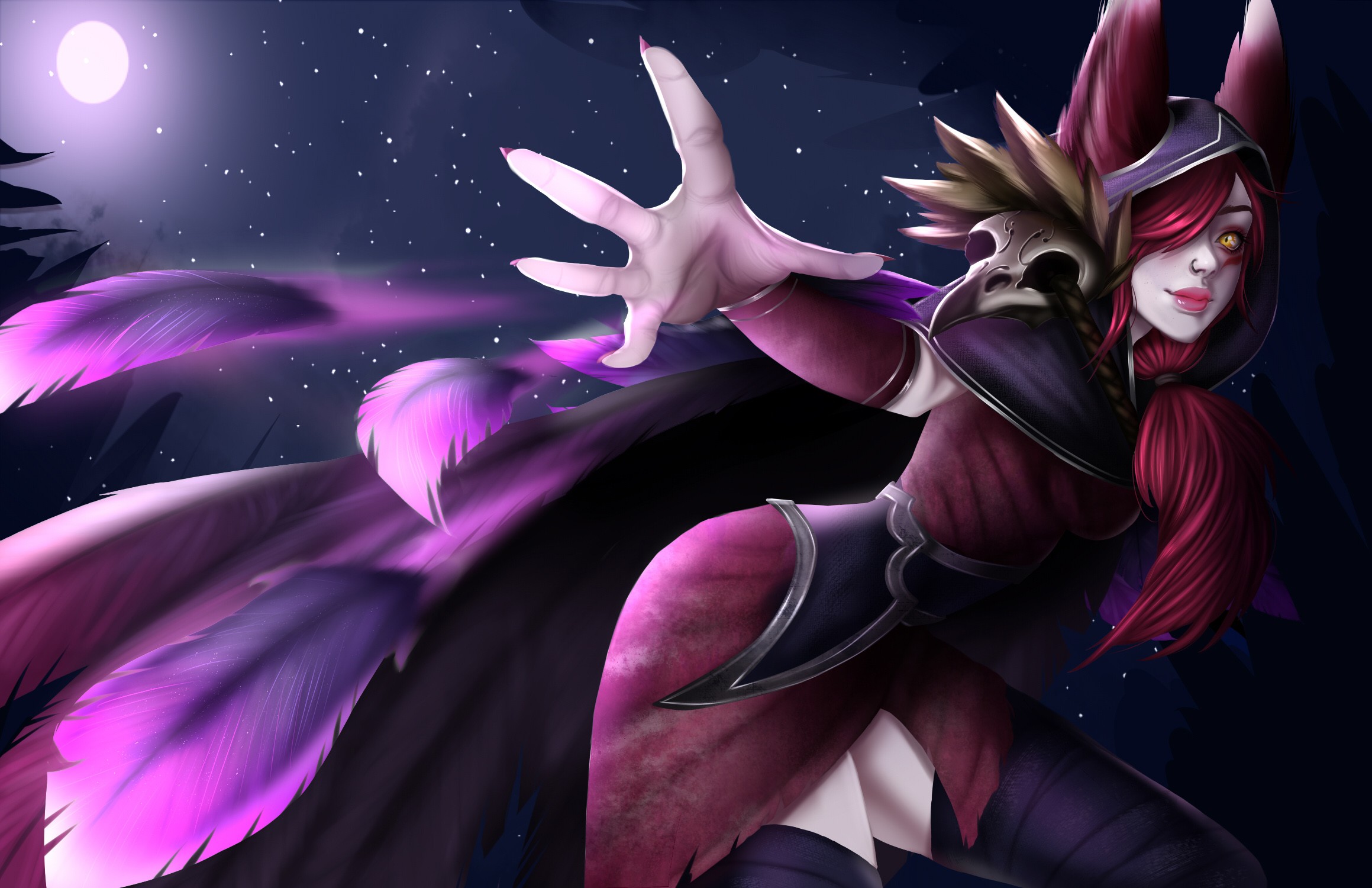 Xayah. Wallpaper & Fan Arts. League Of Legends