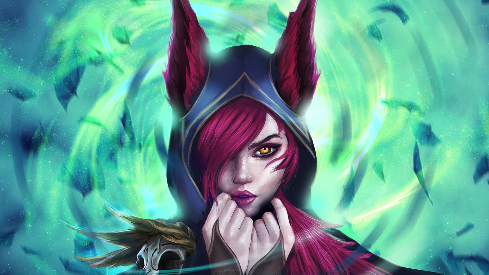 Wallpaper, Xayah League of Legends, League of Legends 1920x1080