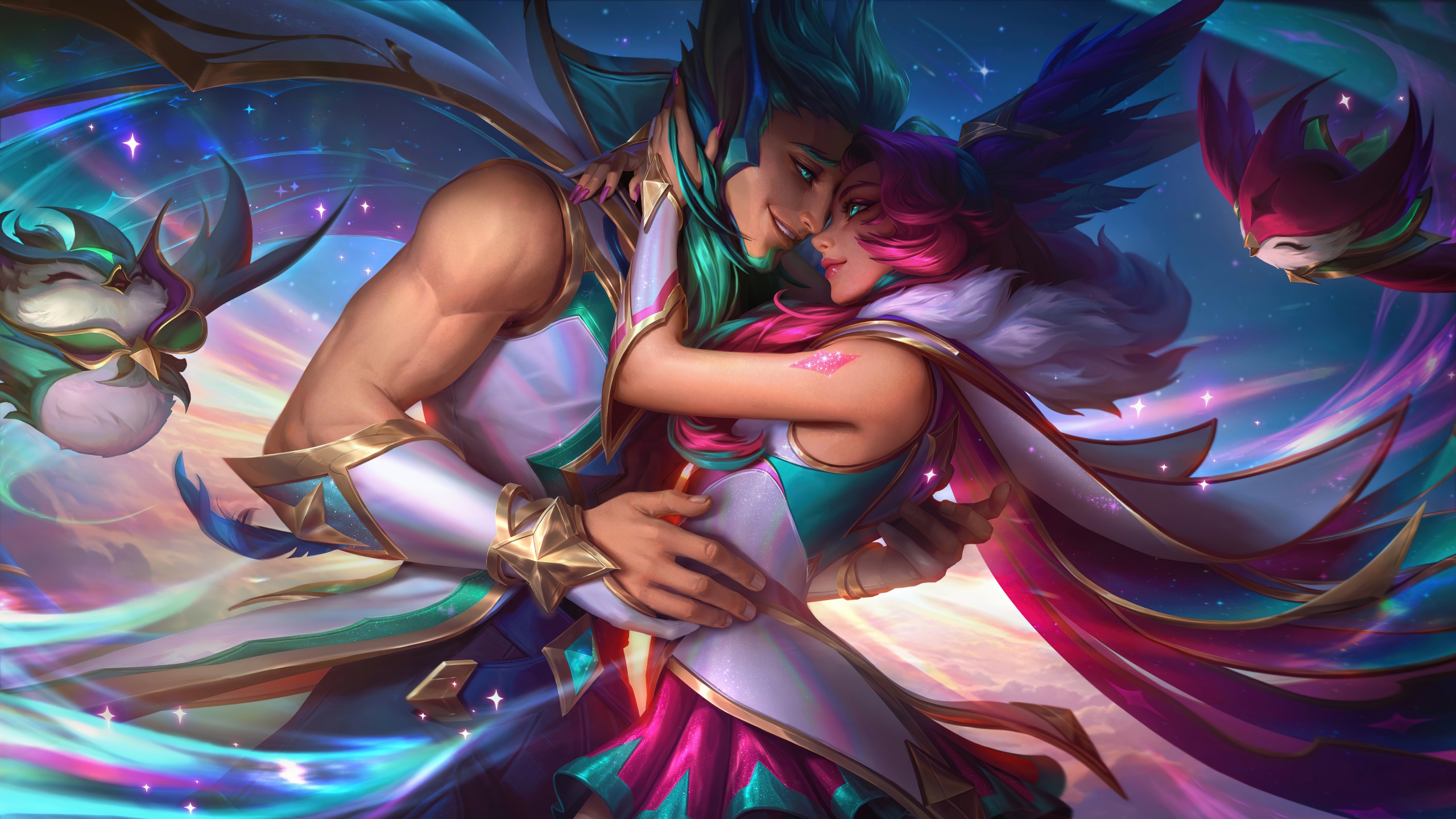 League of Legends Wallpaper 4K, Xayah, Rakan, 5K, 8K