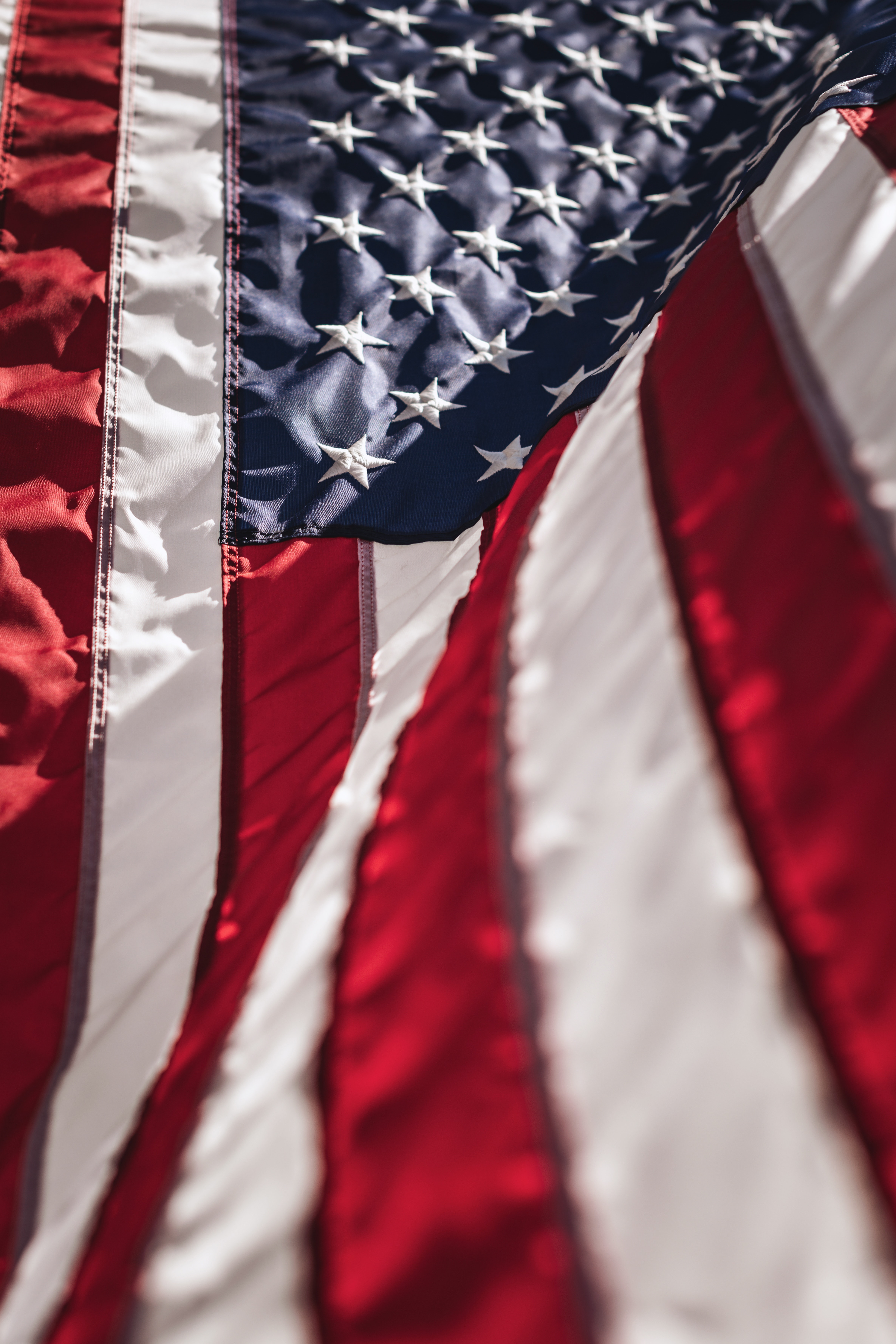 Close Up Of The American Flag · Free