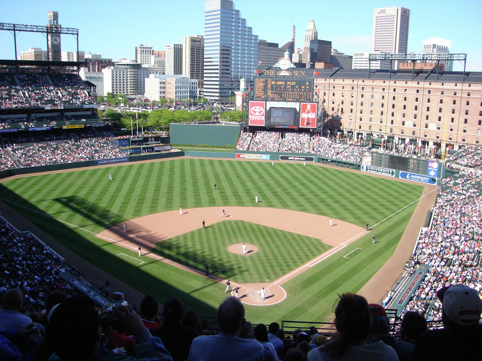 Beautiful Camden Yards..I've GOT to go there!!!!  Baltimore orioles  wallpaper, Baltimore orioles stadium, Orioles wallpaper