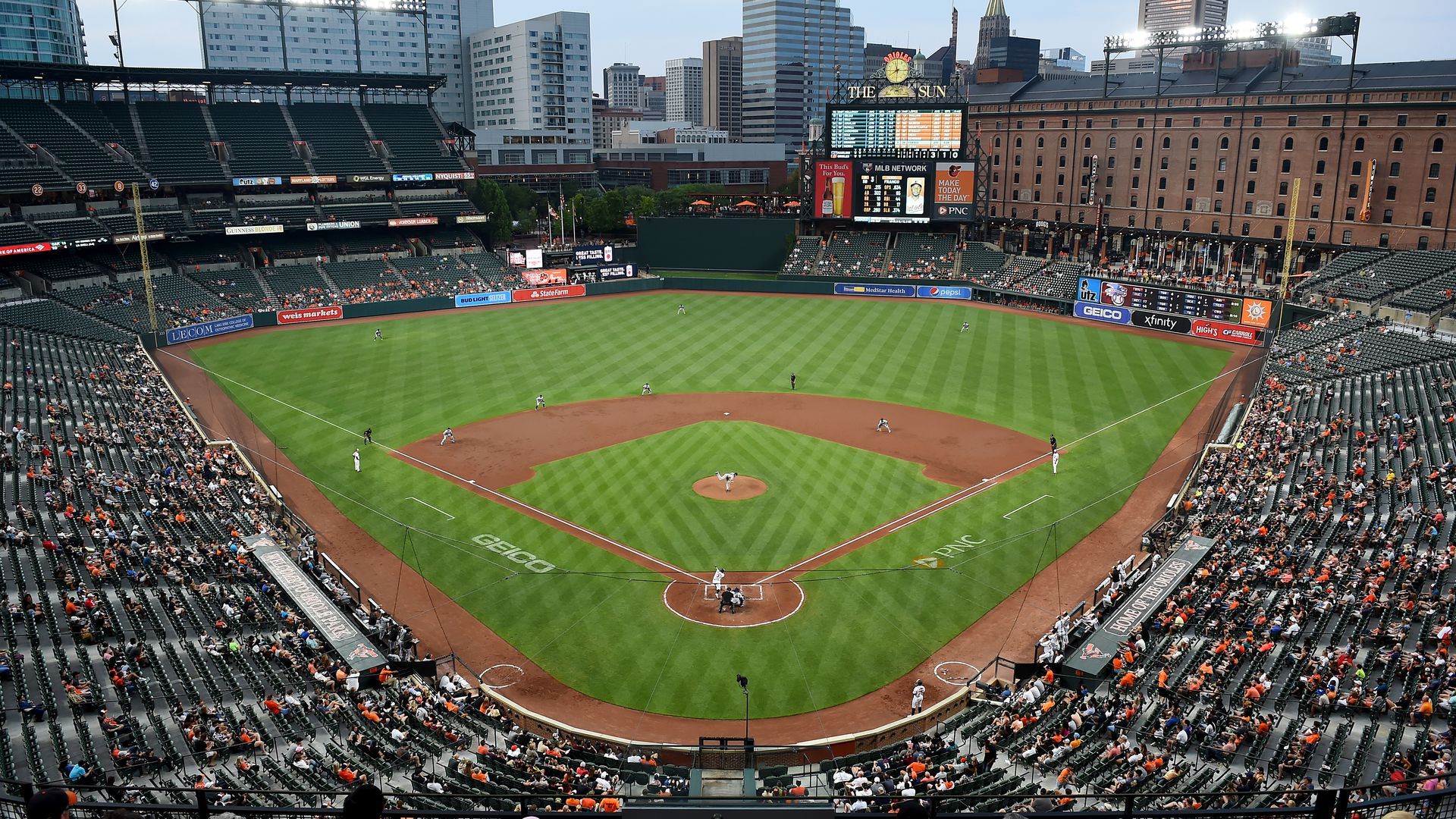 Beautiful Camden Yards..I've GOT to go there!!!!  Baltimore orioles  wallpaper, Baltimore orioles stadium, Orioles wallpaper