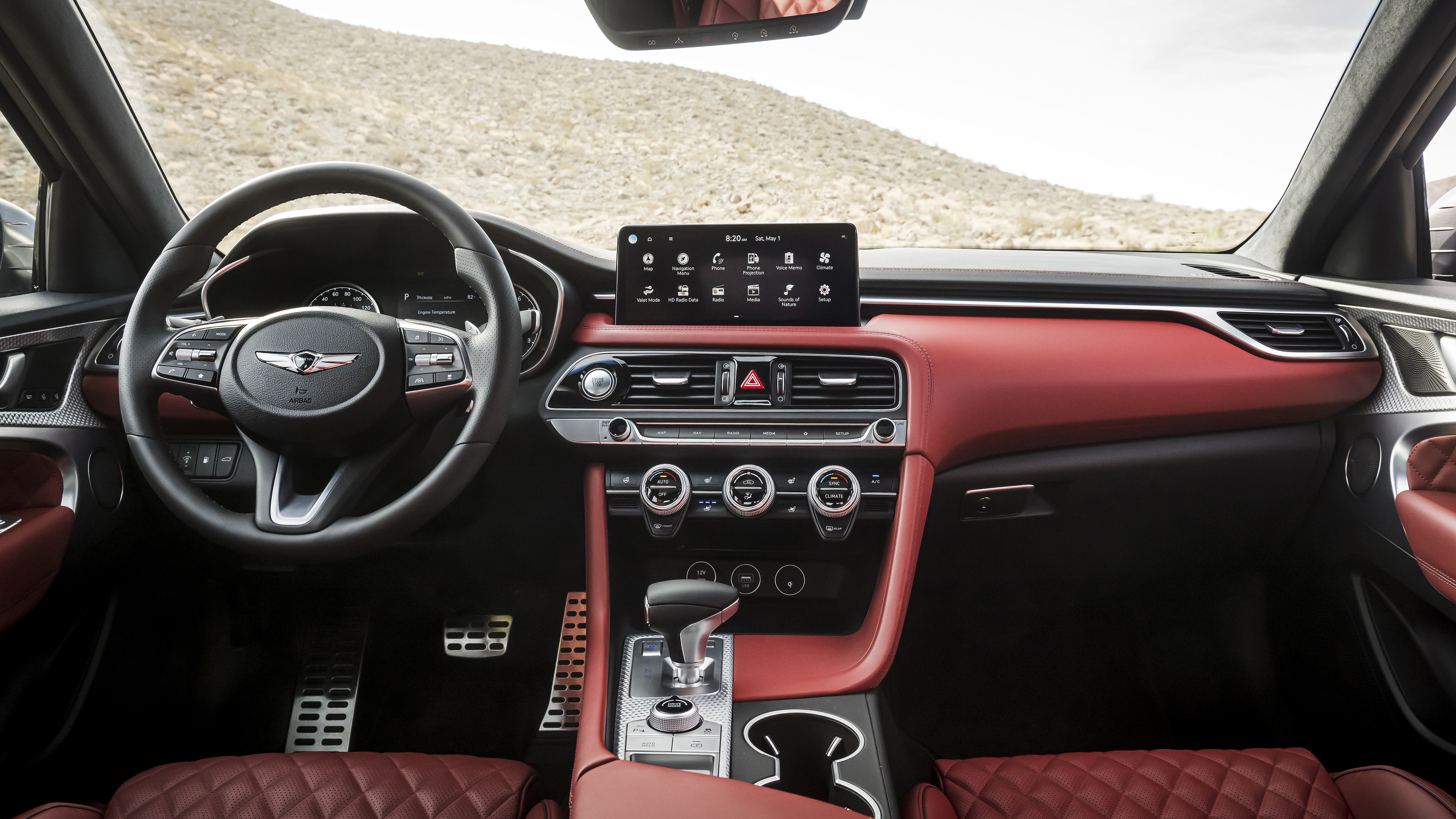 2022 Genesis G70 3.3T AWD Interior 5K Wallpaper Car Wallpaper