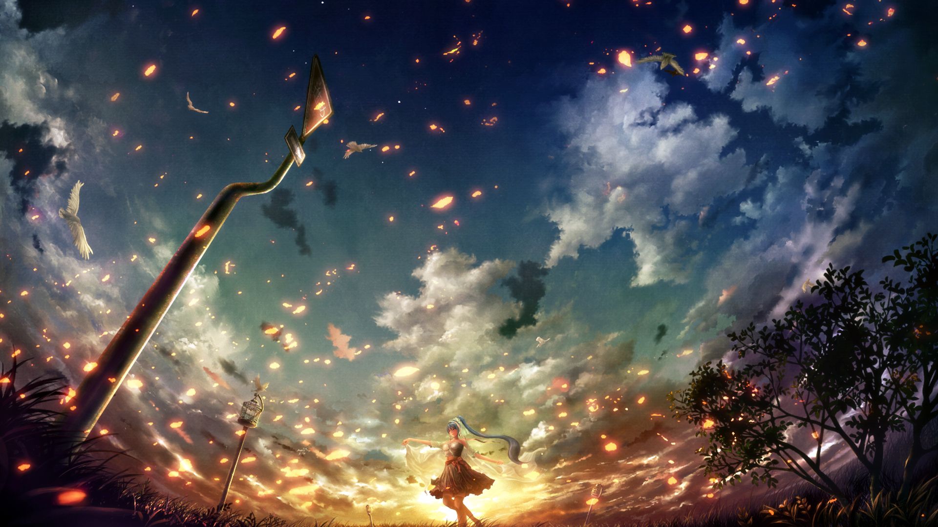 Anime abstract wallpaper