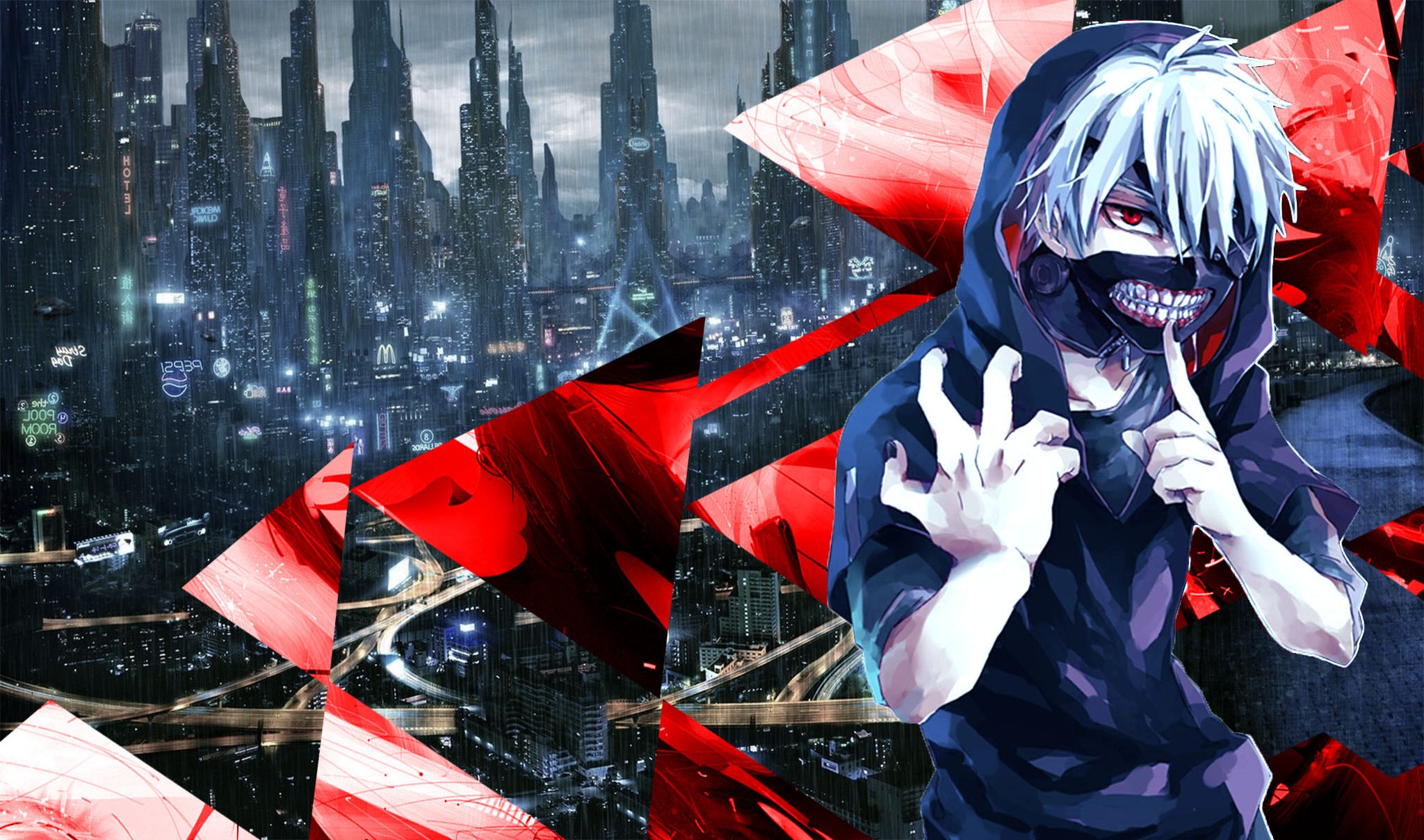 Free download Tokyo Ghoul Kaneki Ken Blue Red Abstract Anime Wallpaper HD [2048x1208] for your Desktop, Mobile & Tablet. Explore Red and Blue Anime Wallpaper. Red White And Blue
