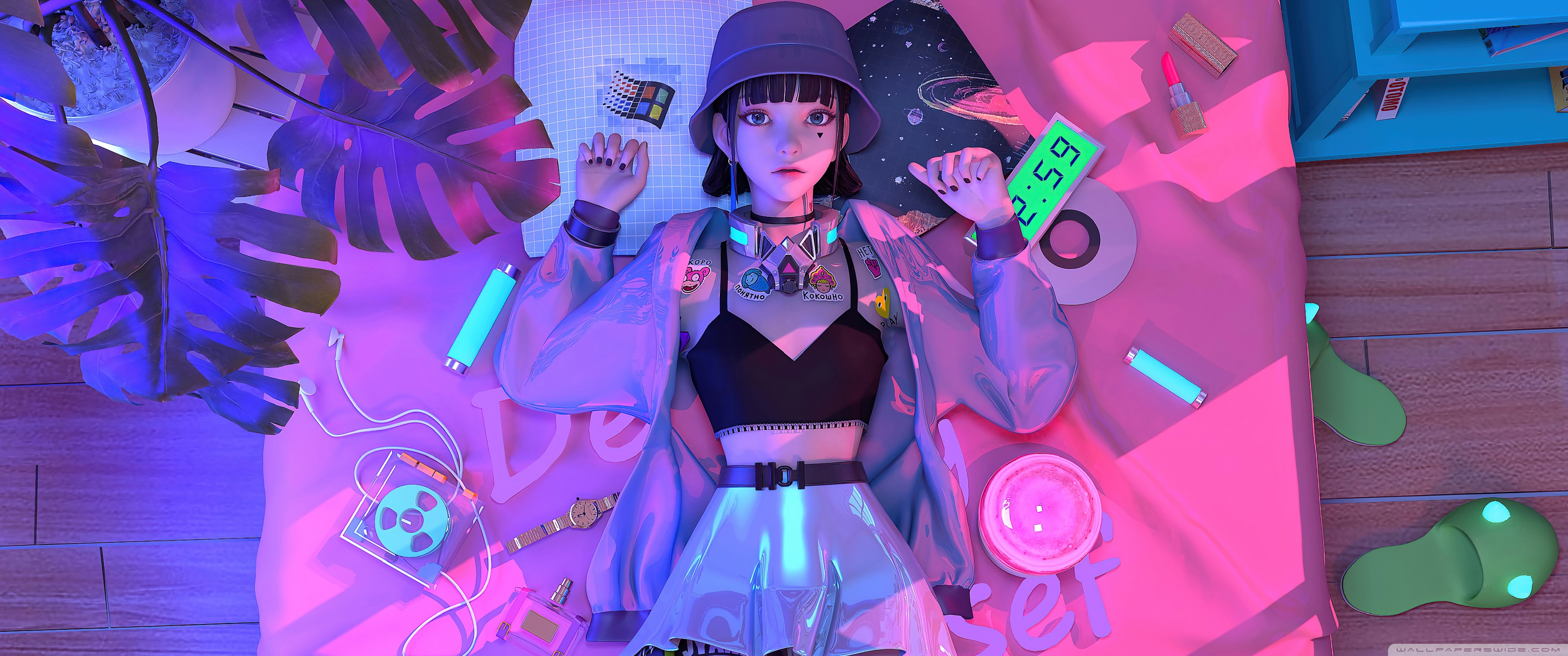 Cute Anime Girl Ultra HD Desktop Background Wallpaper for: Widescreen & UltraWide Desktop & Laptop, Multi Display, Dual & Triple Monitor, Tablet