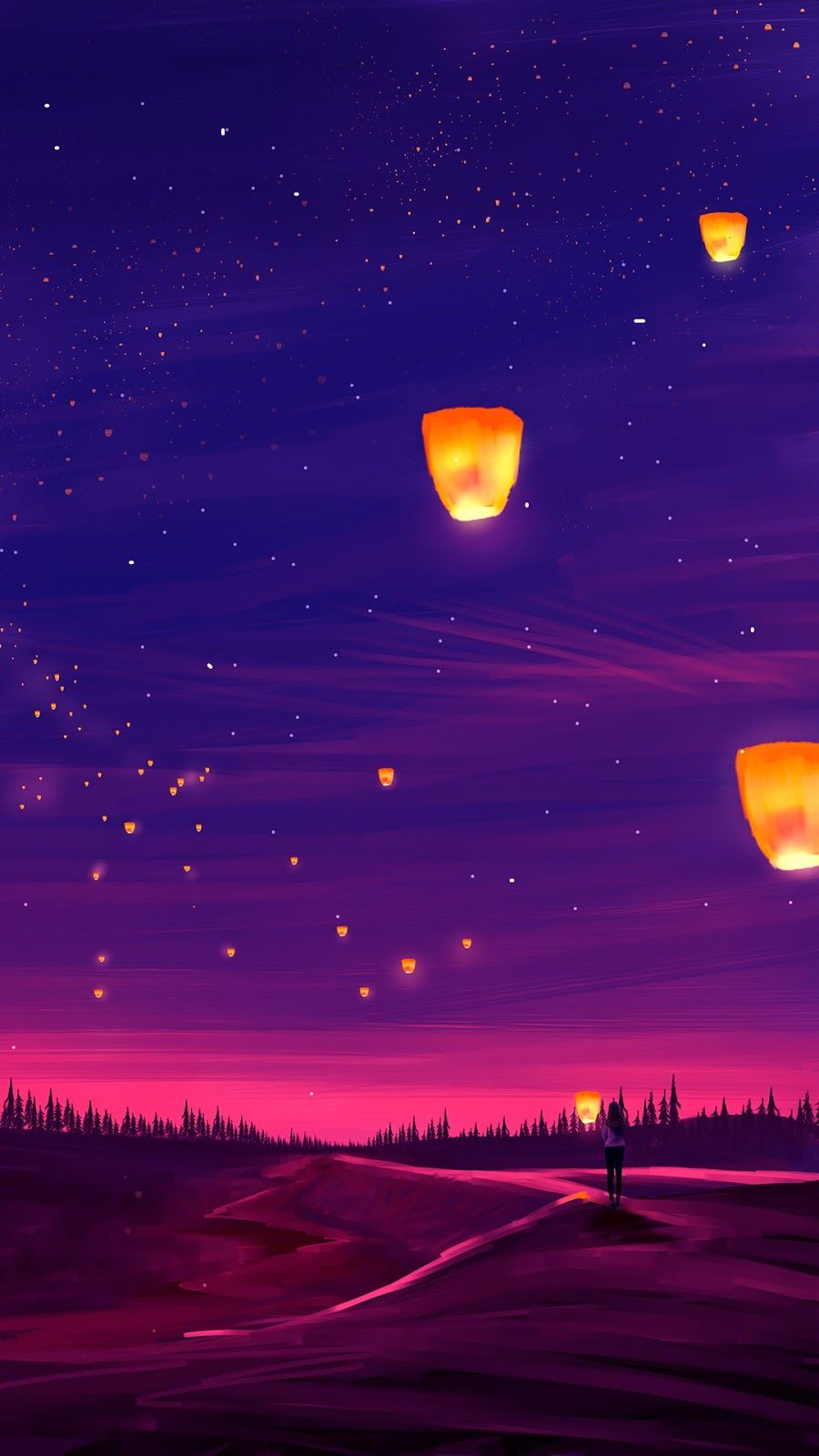 Beautiful phone wallpaper HD. Cool Wallpaper.cc. Disney wallpaper, Sky lanterns, Wallpaper