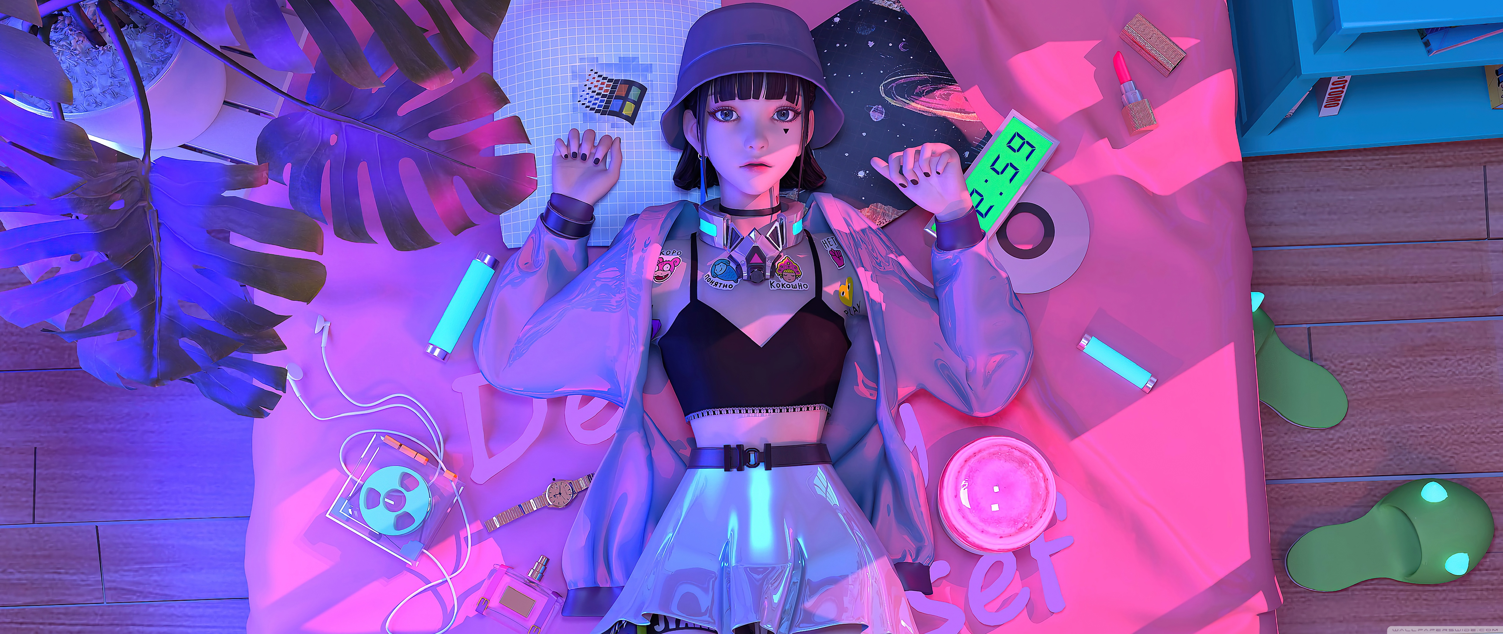 Cute Anime Girl 4K UHD Wallpaper for UltraHD Desktop and TV, Widescreen and UltraWide Display, Dual and Triple Monitor, Smartphone and Tablet Devices