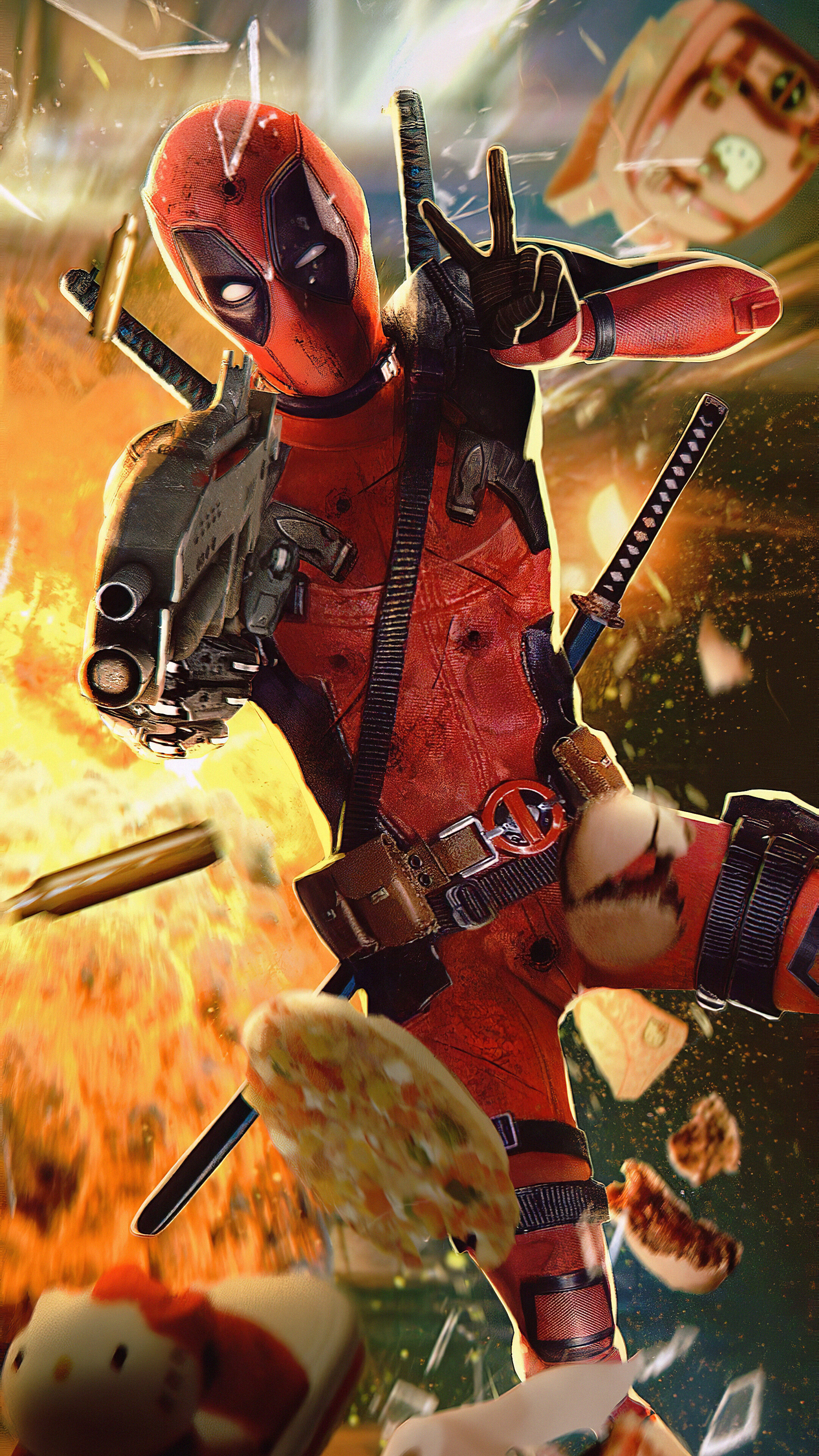 Deadpool, Guns, 4k Gallery HD Wallpaper