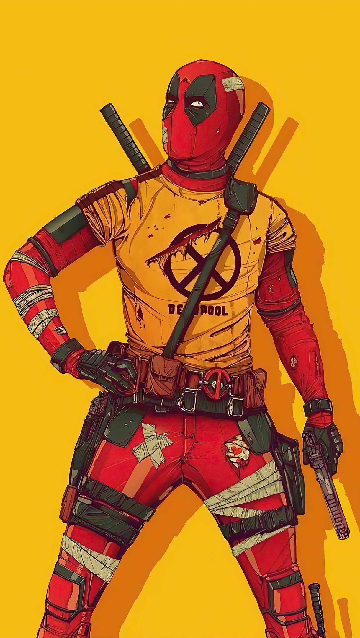 Deadpool in new suit Wallpaper 4k HD