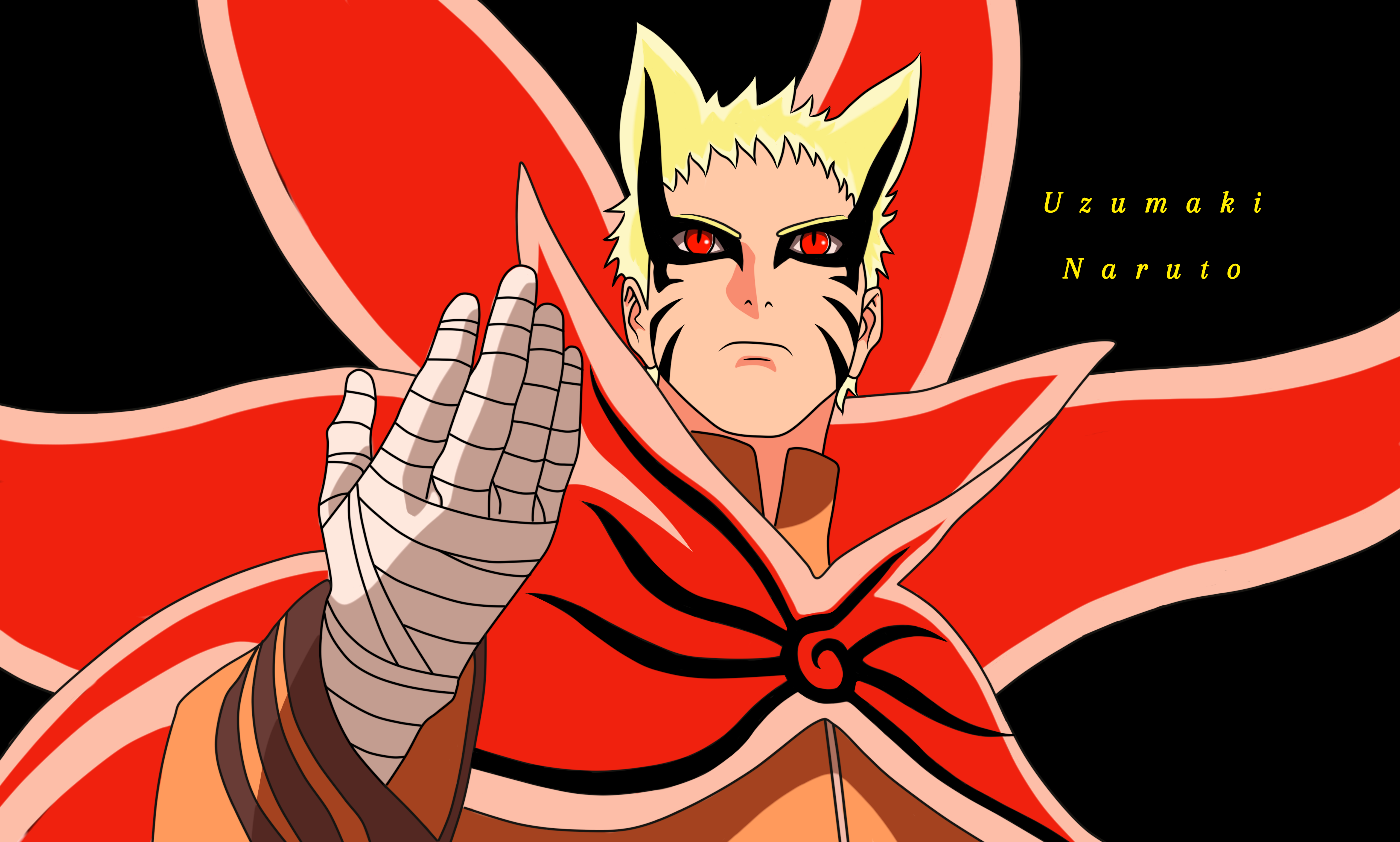 Naruto Uzumaki Baryon Mode Anime Wallpaper 4k HD ID:8736