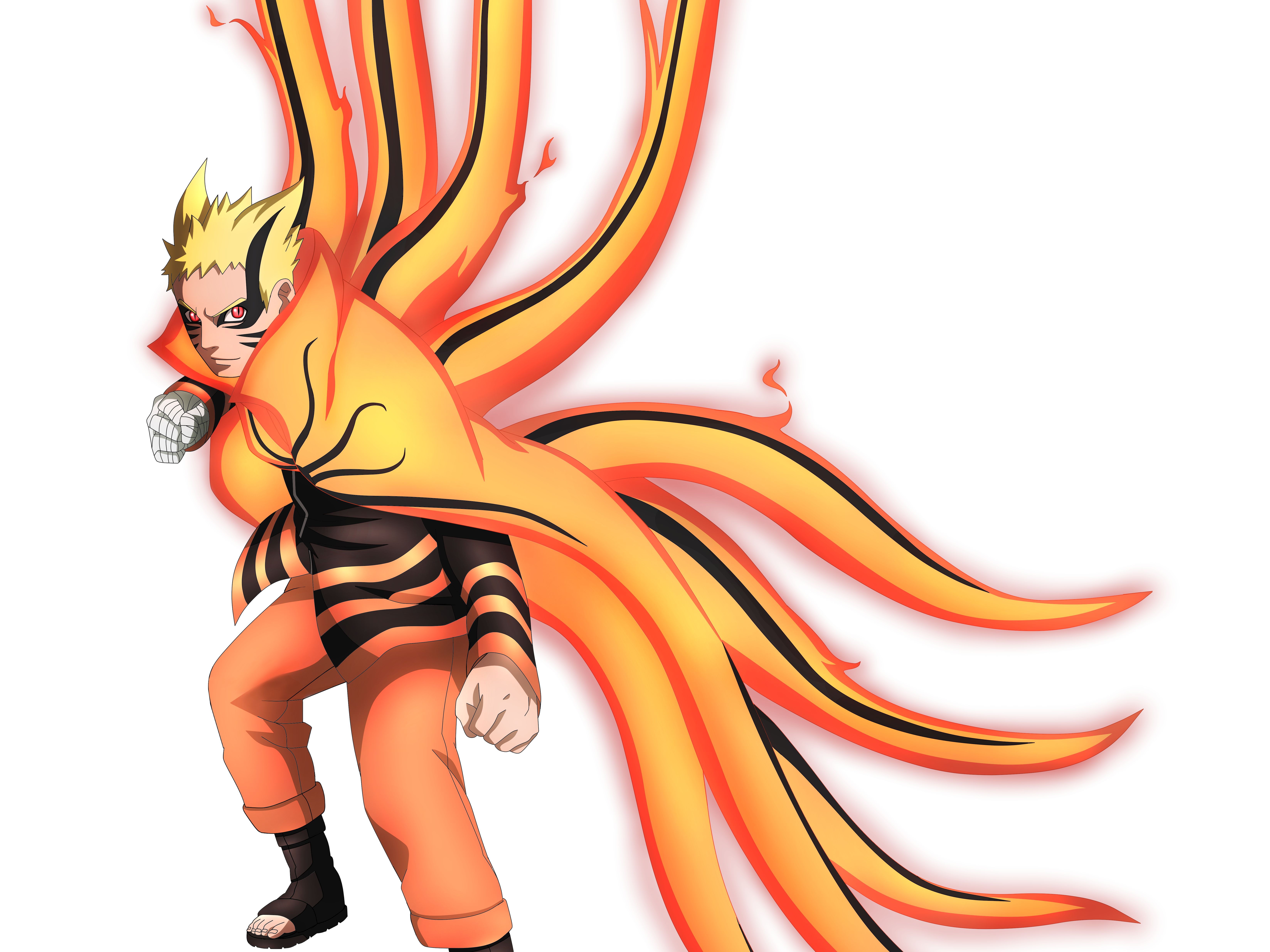 Naruto Uzumaki Baryon Mode Anime Wallpaper 4k HD ID:8736