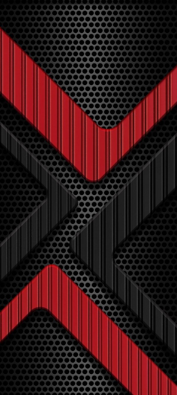 Red Black Abstract Design Phone