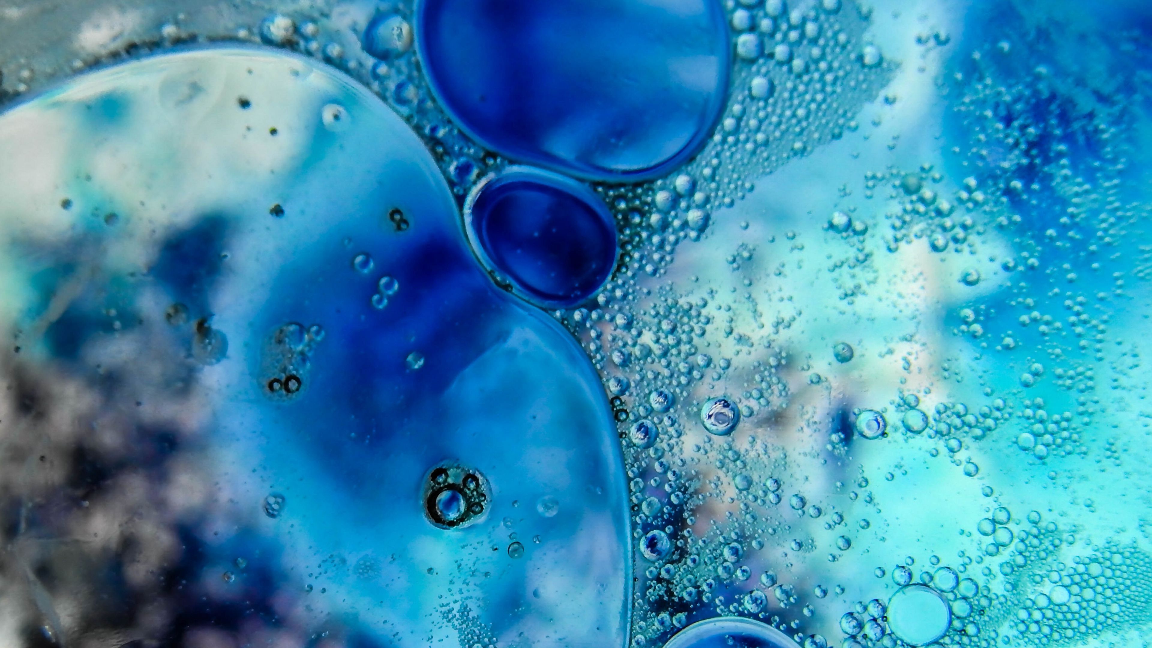 Wallpaper / round, bubbles, glass, 4k free download