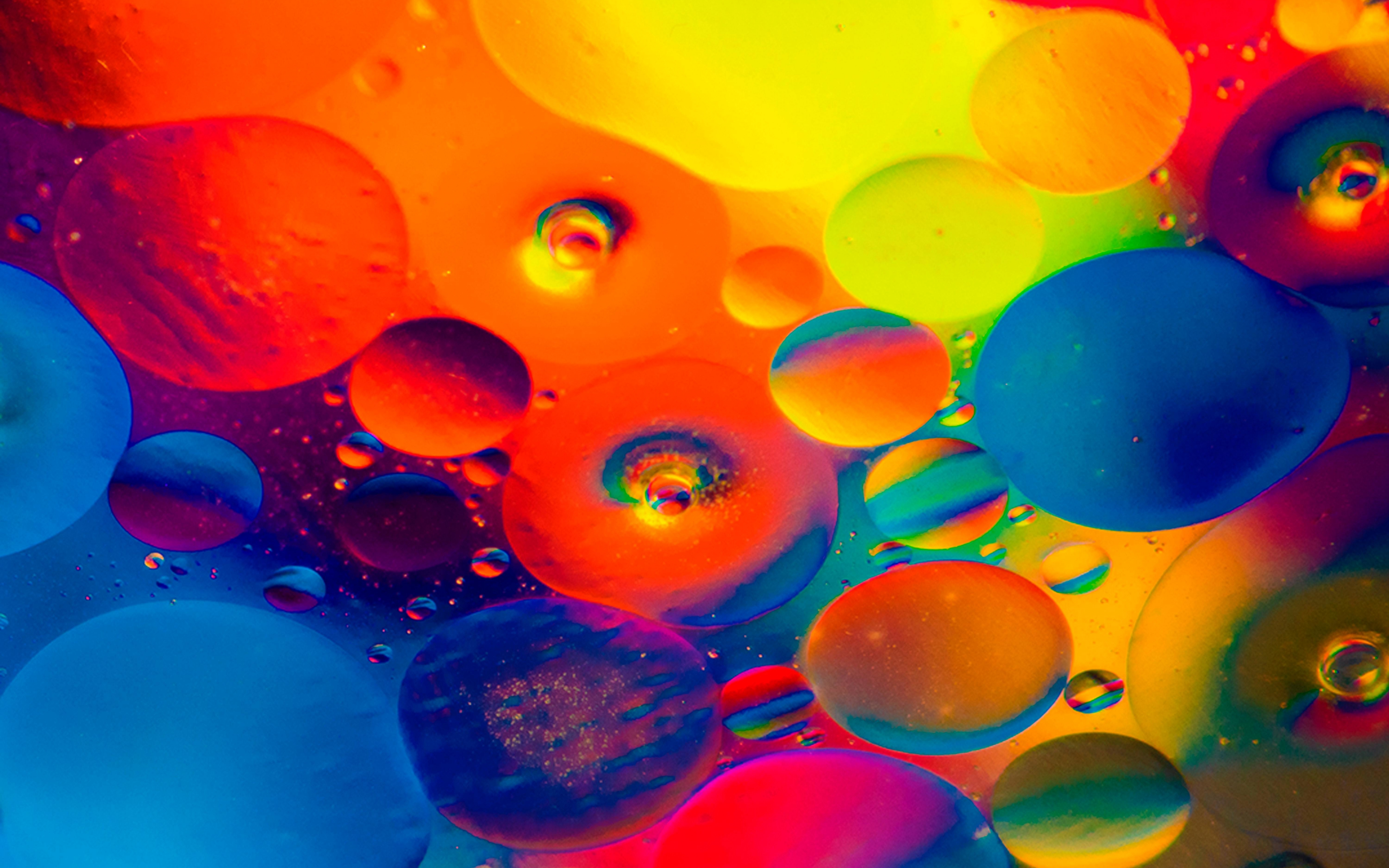 Download wallpaper 3840x2400 colorful, abstract, bubbles 4k wallaper, 4k ultra HD 16:10 wallpaper, 3840x2400 HD background, 9071