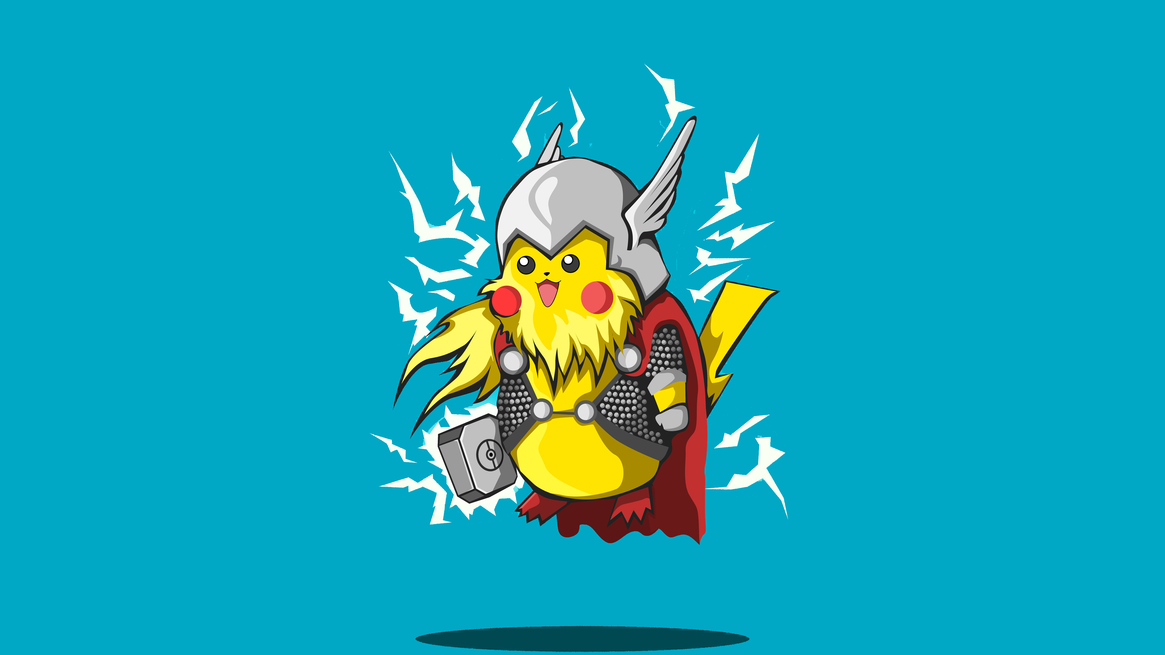 Wallpaper 4k Thor PokeFusion Wallpaper