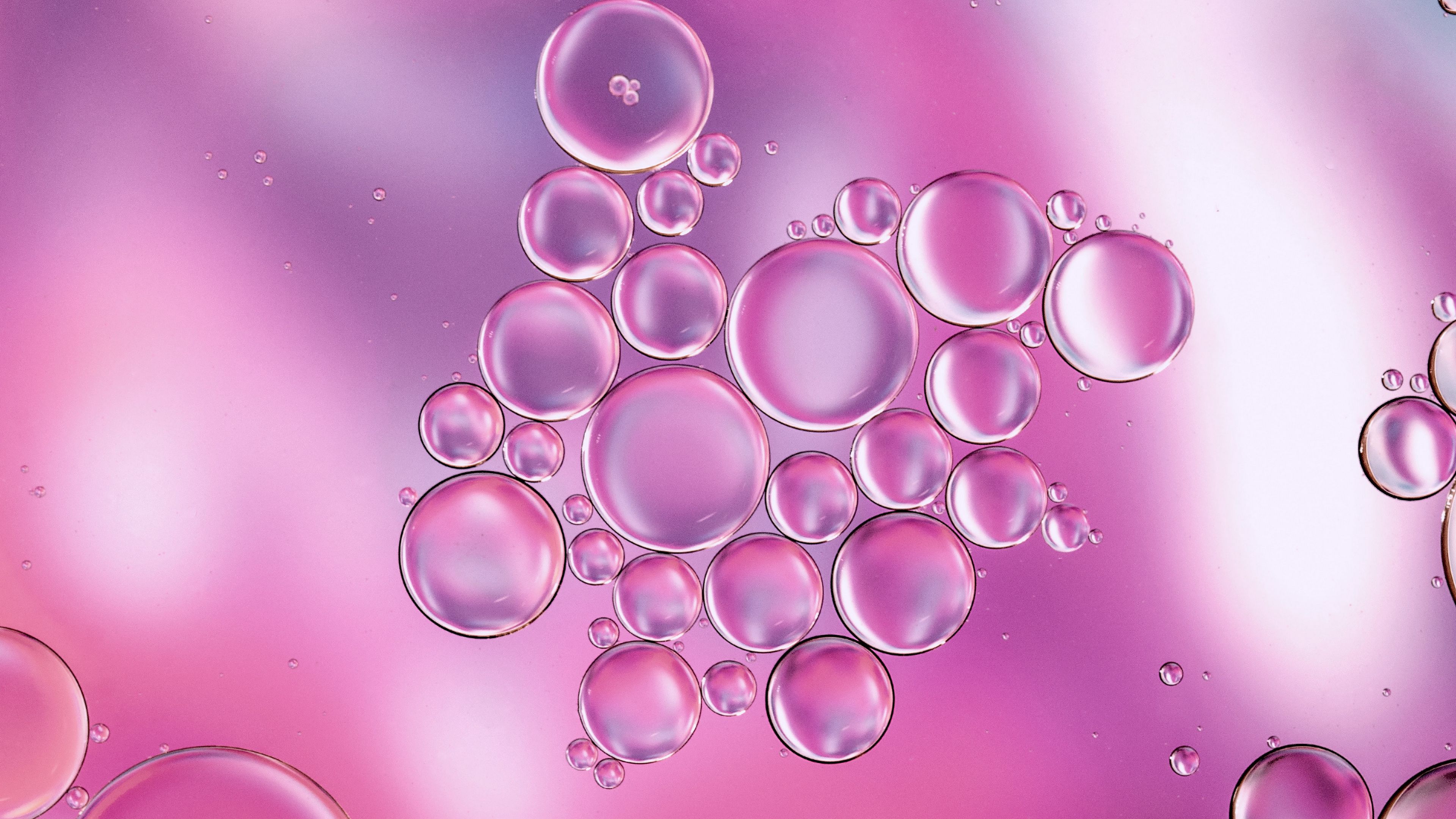 Download wallpaper 3840x2160 bubbles, liquid, macro, transparent 4k uhd 16:9 HD background