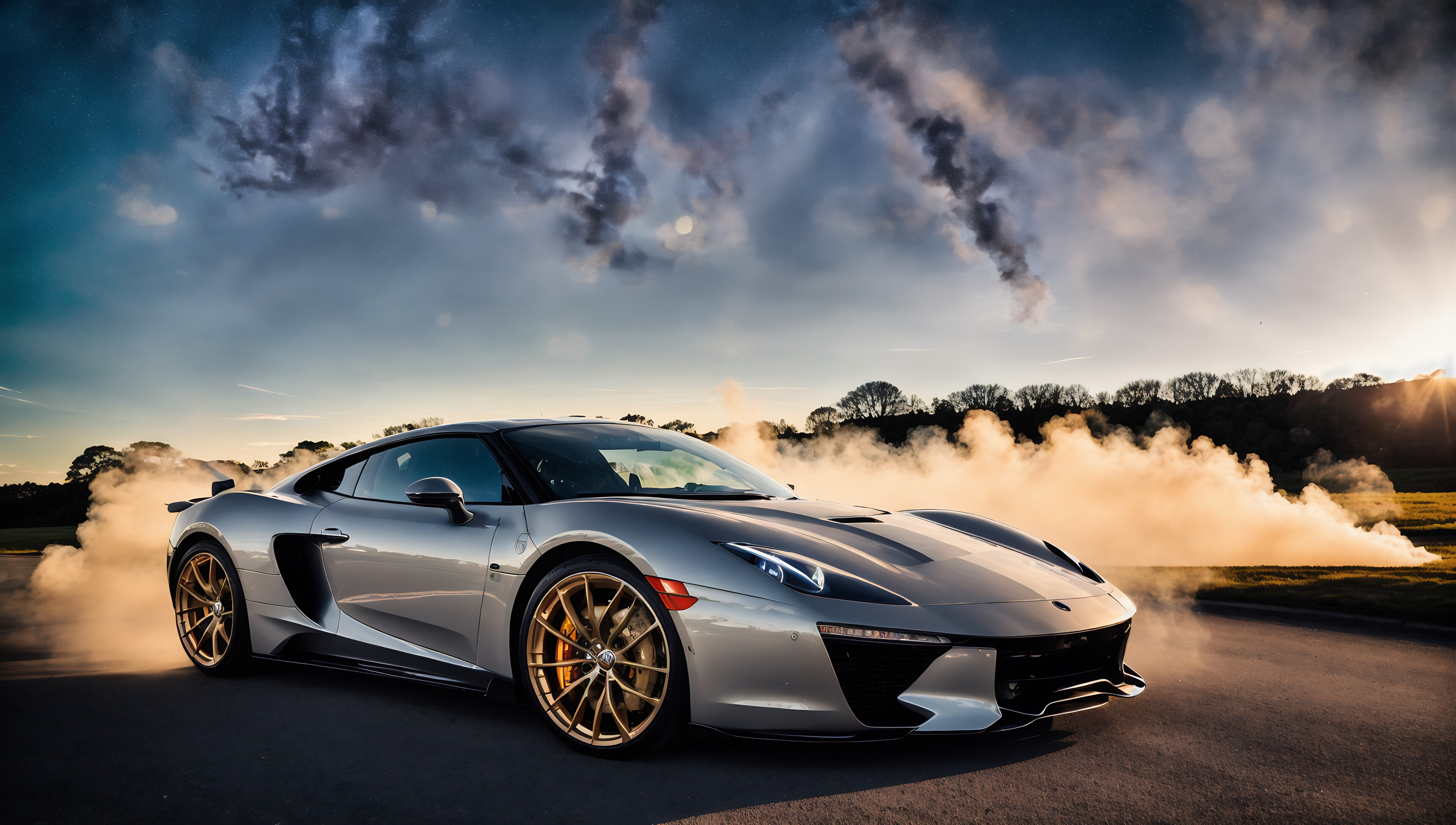 4K Wallpaper: Luxury sports car