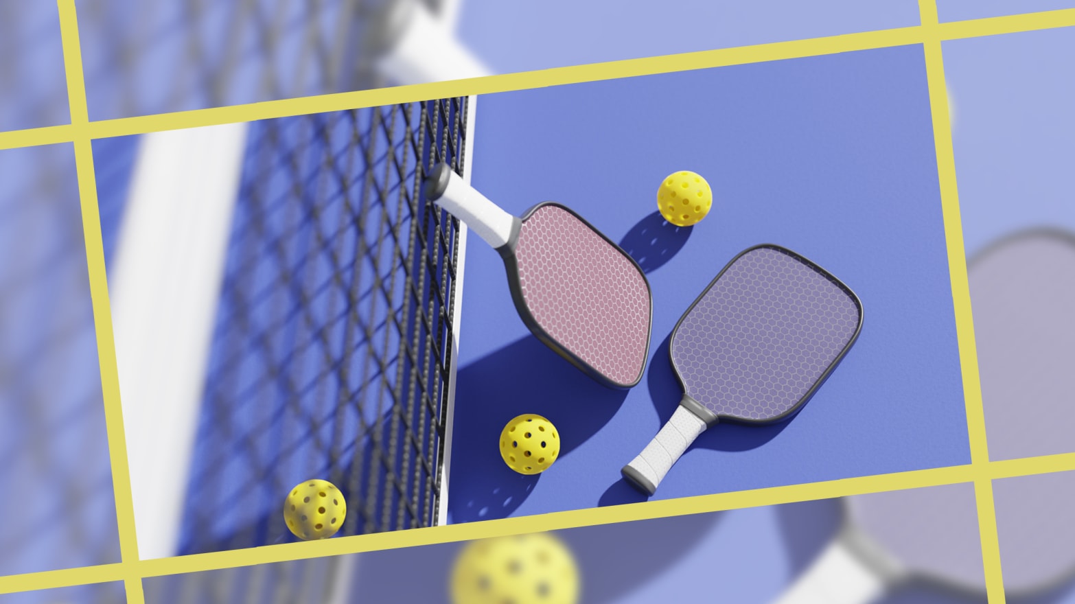 BALLS  Pickleball Wall Mural  Buy online at Europosters