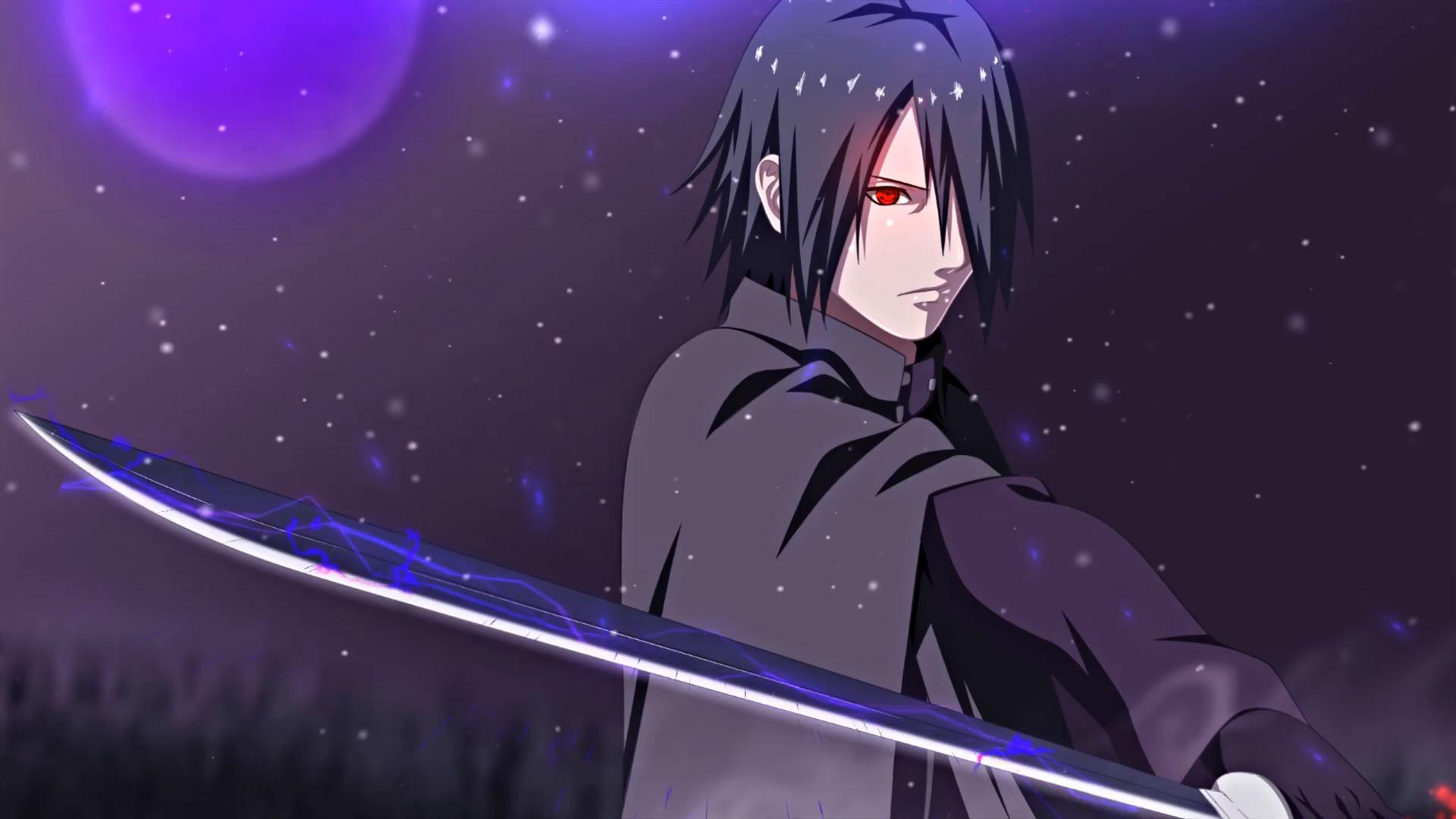 Sasuke Holding Lightning Blade Live