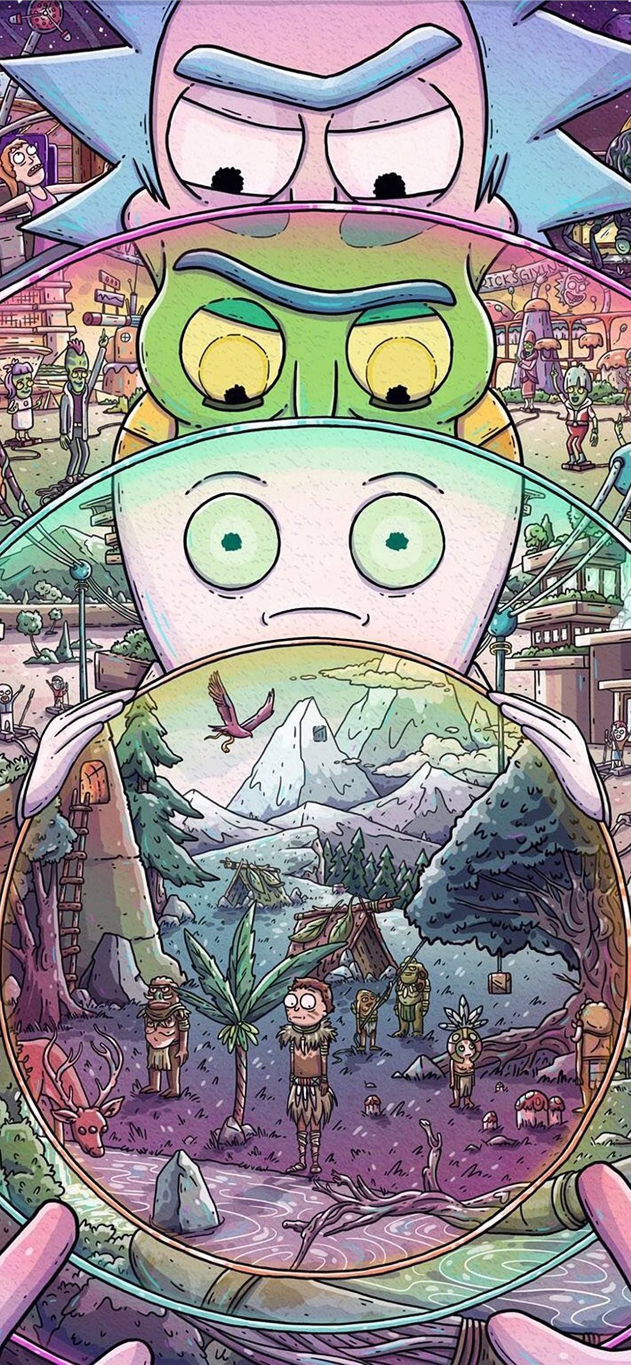Best Rick and morty iPhone HD Wallpaper