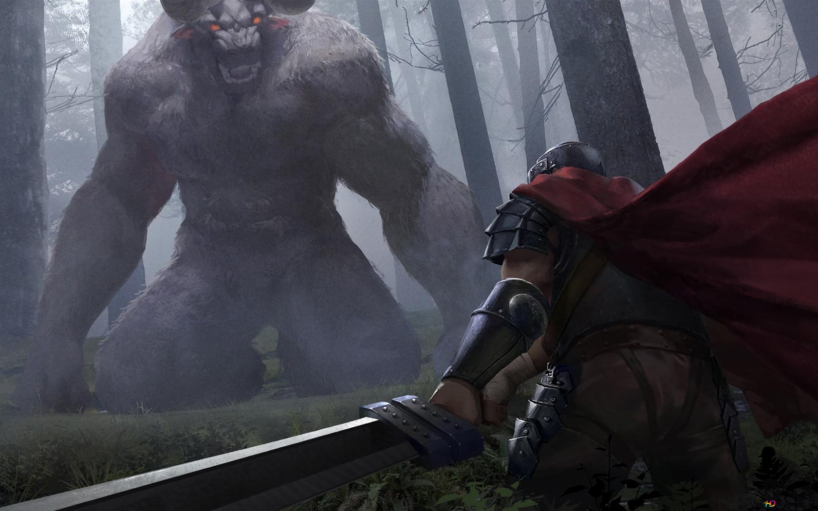 Berserk, Guts Vs Zodd HD wallpaper download