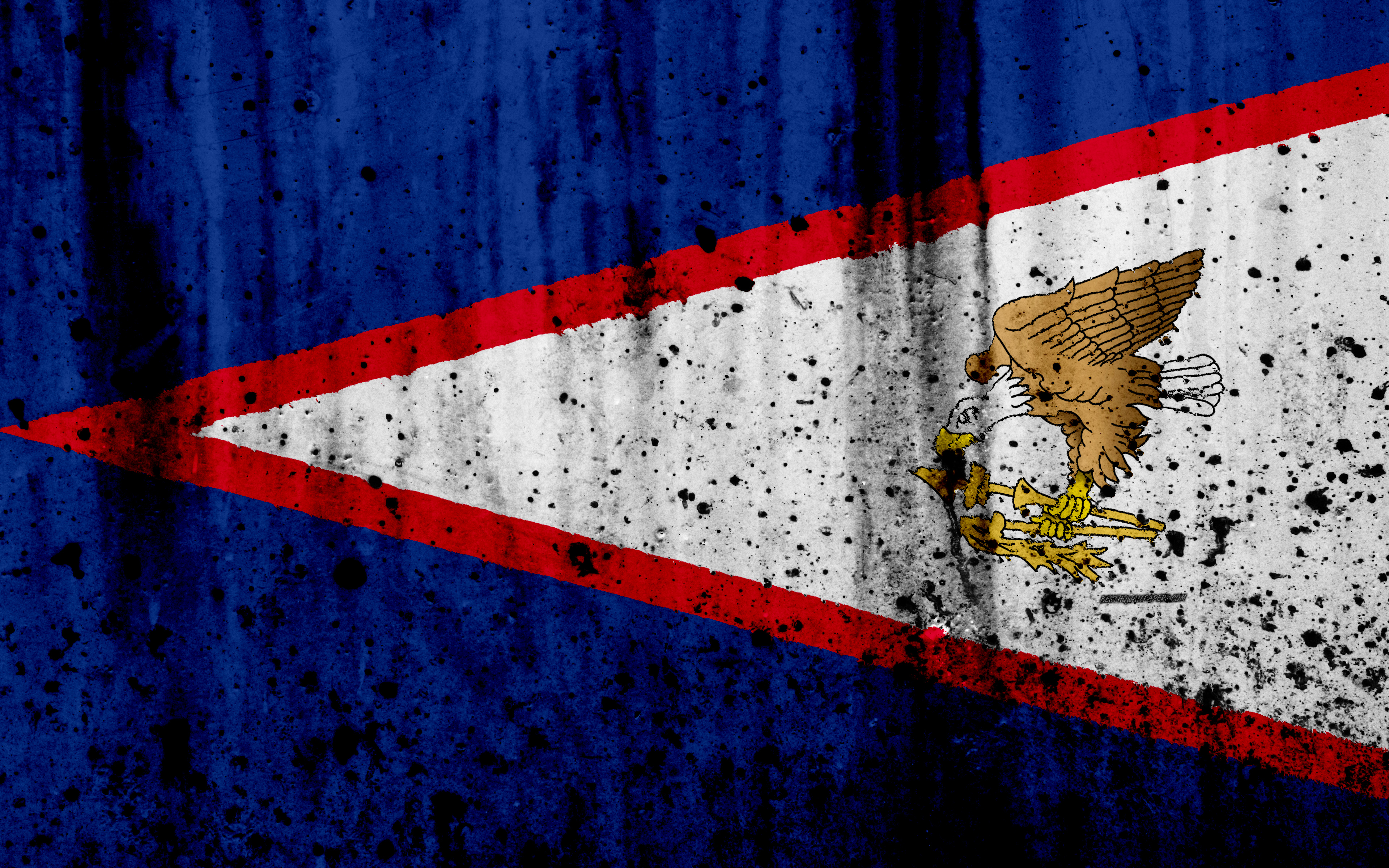 Download wallpaper American Samoa flag, 4k, grunge, flag of American Samoa, Oceania, American Samoa, national symbols, American Samoa national flag for desktop with resolution 3840x2400. High Quality HD picture wallpaper