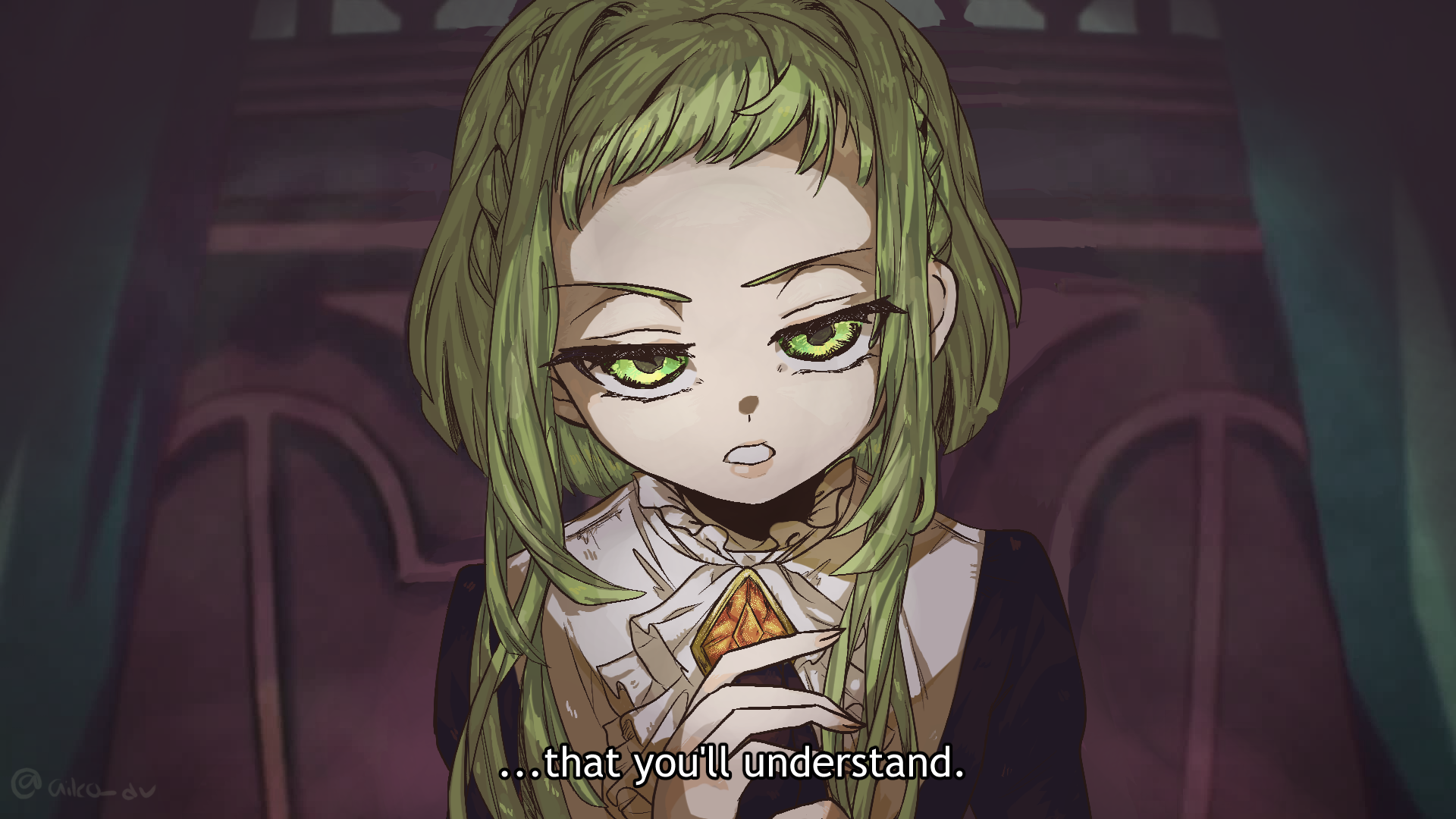 I redrew a frame of Sakura Nanamine from the anime