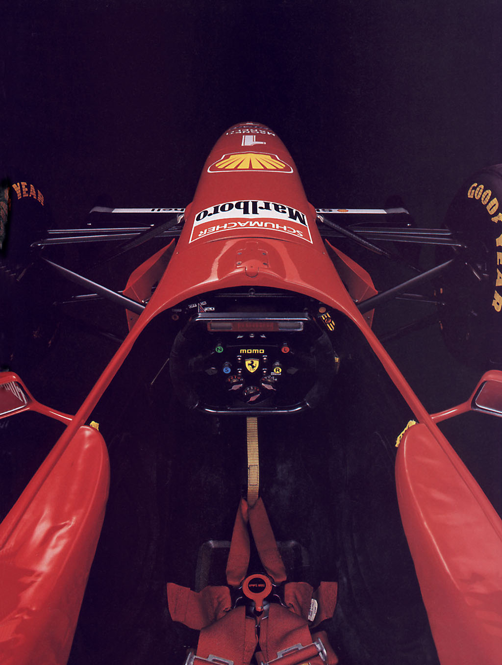 Cockpit of Schumacher's 1996 Ferrari F310