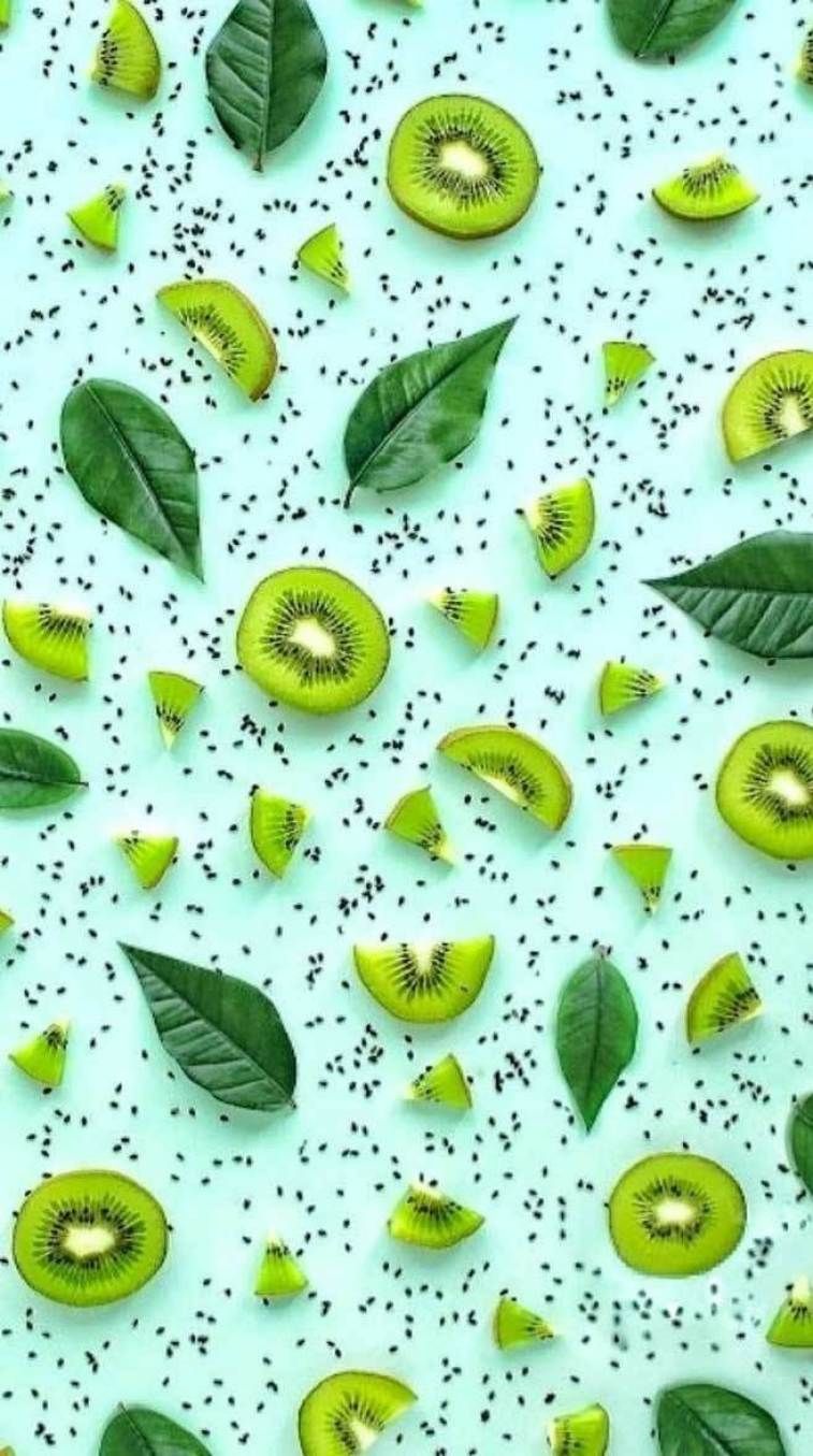 Kiwi iphone wallpaper #wallpaper #kiwi. Fruit wallpaper, Summer wallpaper, Blue wallpaper iphone